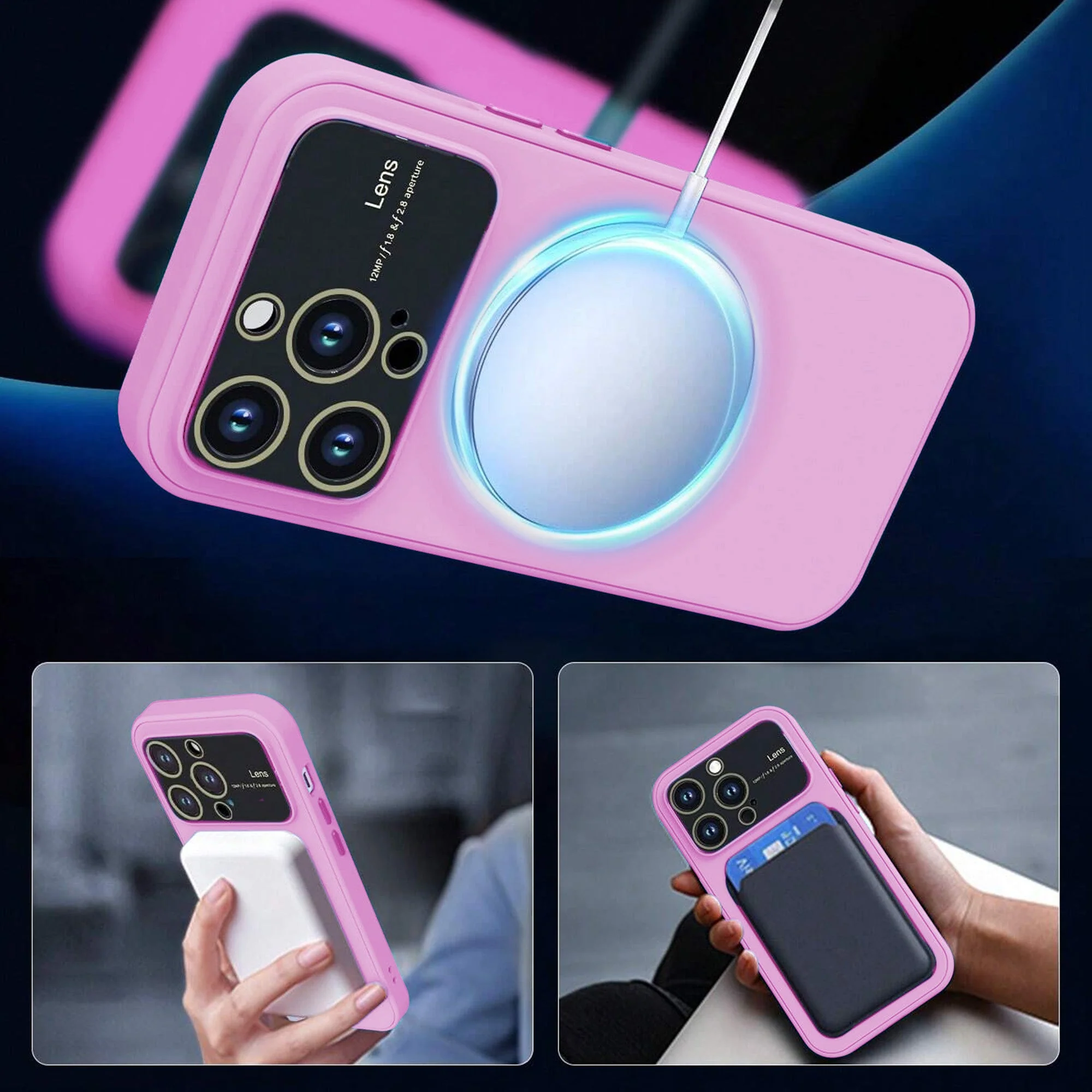 Vaku ® Apple iPhone 14 Pro Polarized Magnetic Magpro Back Cover - Image 4