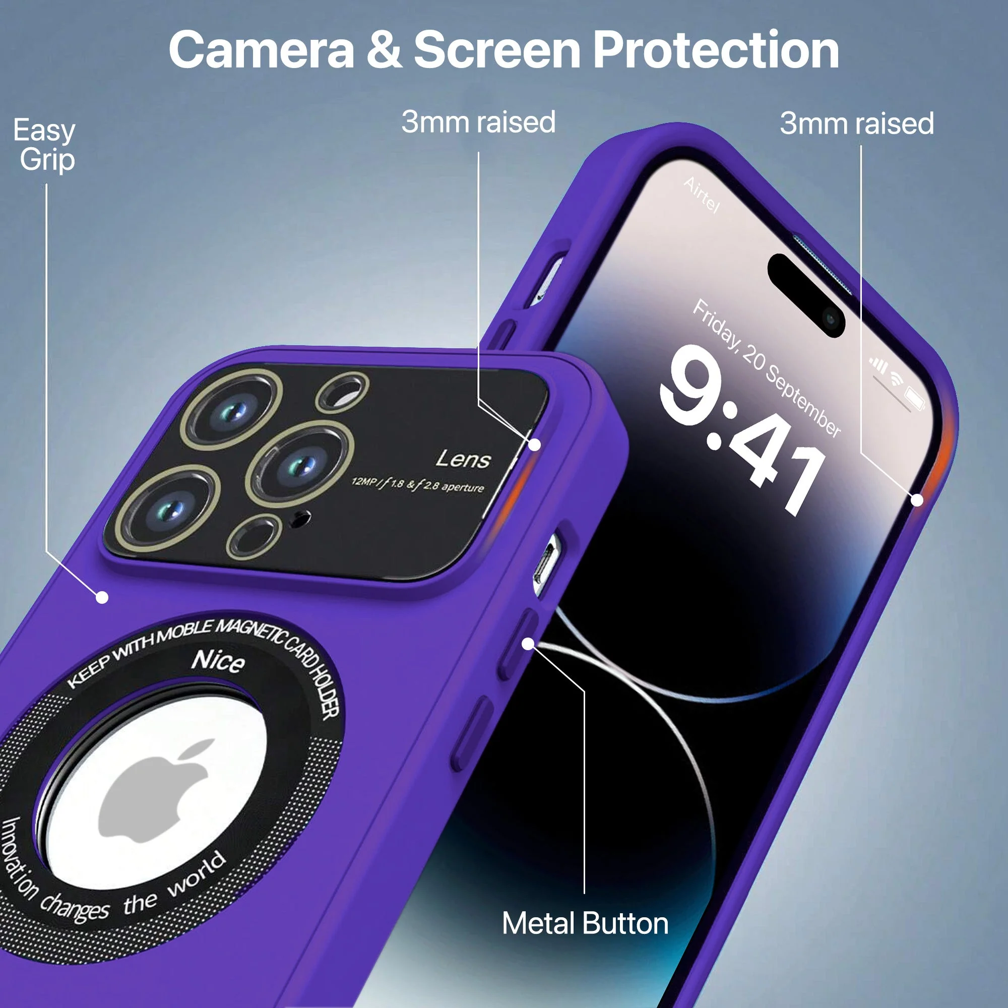 Vaku ® Apple iPhone 14 Pro Polarized Magnetic Magpro Back Cover - Image 6