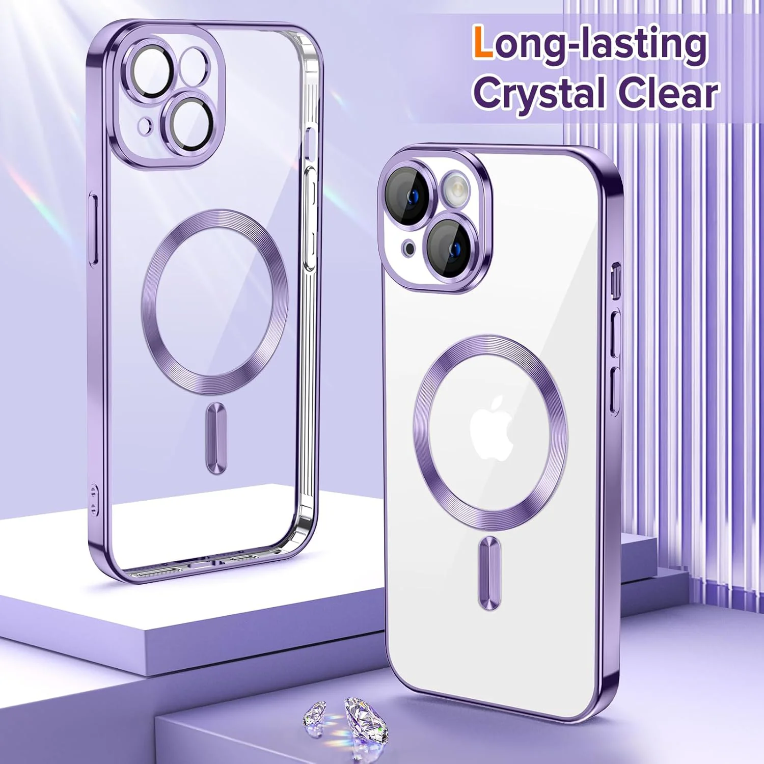 Vaku ® Apple iPhone 15 Luxury Electroplated Magnetic Magsafe Back Cover - Image 9