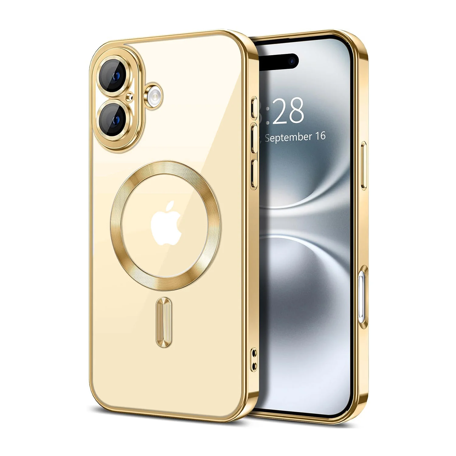 Vaku ® Apple iPhone 16 Plus Luxury Electroplated Magnetic Magsafe Back Cover - Image 10