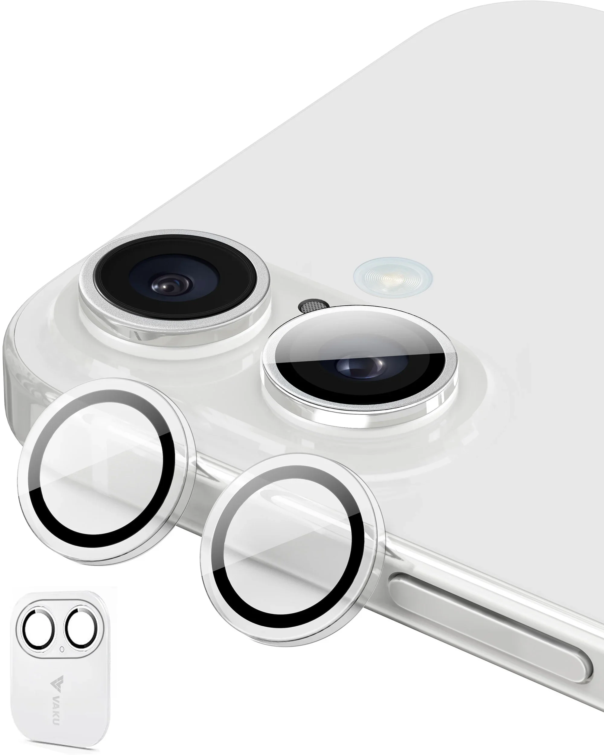 Vaku ® Apple iPhone 16 Plus Camera Lens Protector Anti Scratch HD Clear