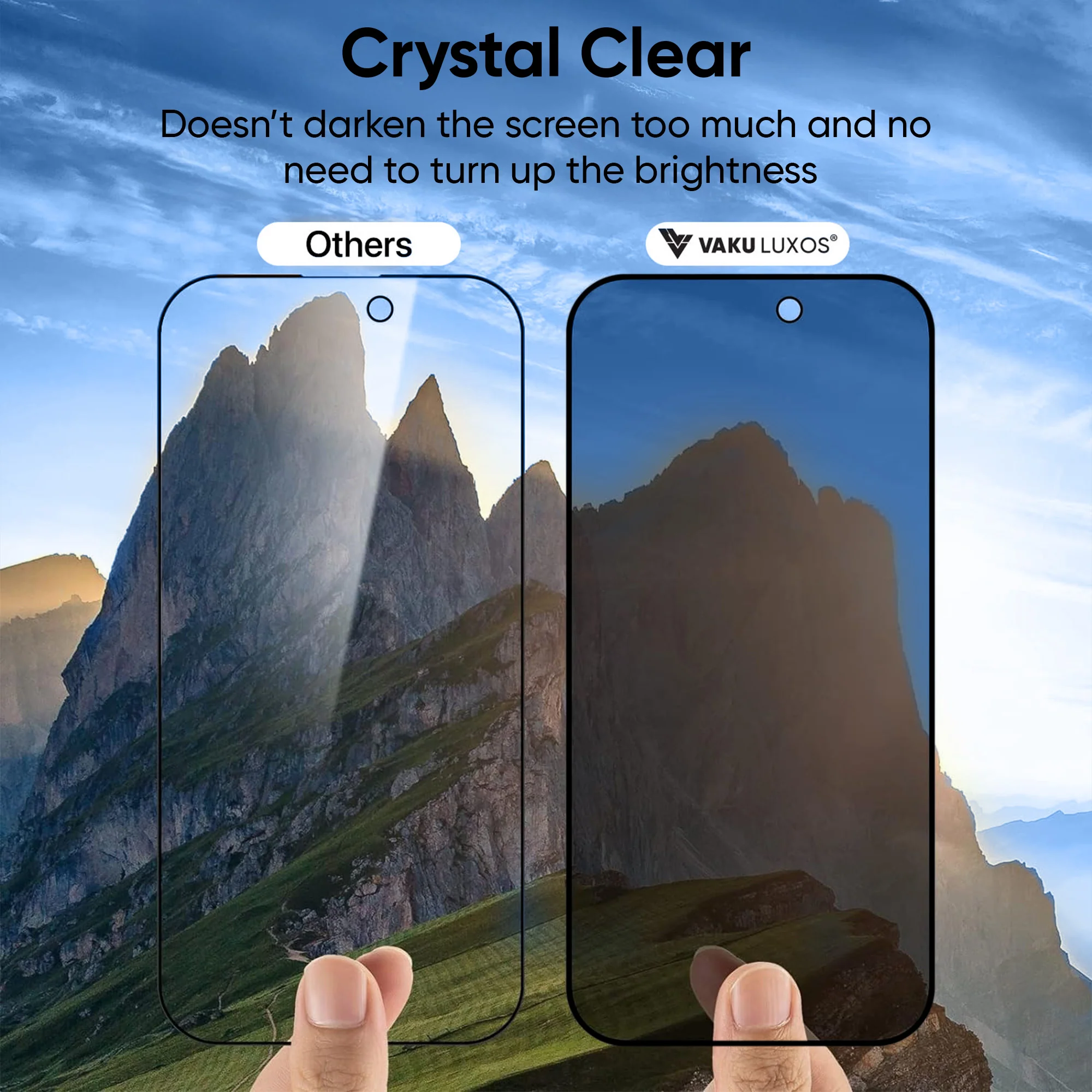 Vaku ® Apple iPhone 16 Pro Max Privacy Screen Protector Anti-Spy Protection Tempered Glass - Image 5