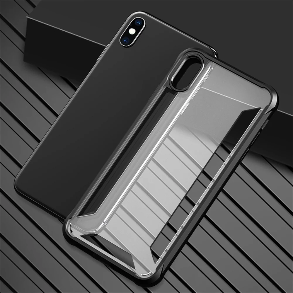 VAKU® For Apple iPhone X / XS Hybrid Protective Clear Case Back Cover