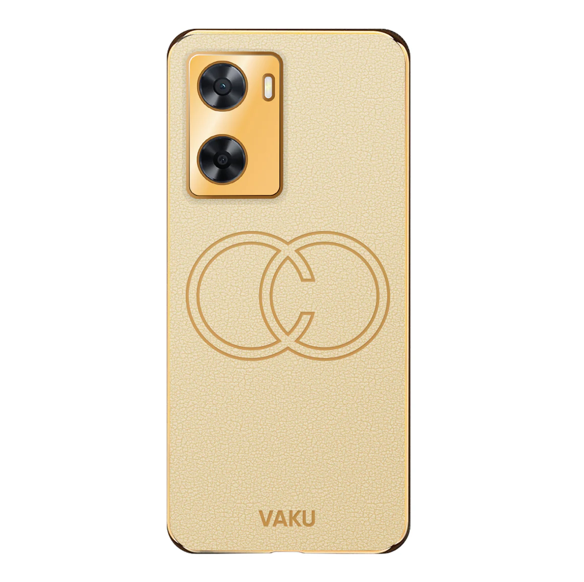 VakuĀ® Oppo A57 4G Skylar Leather Pattern Gold Electroplated Soft TPU Back Cover - Image 16