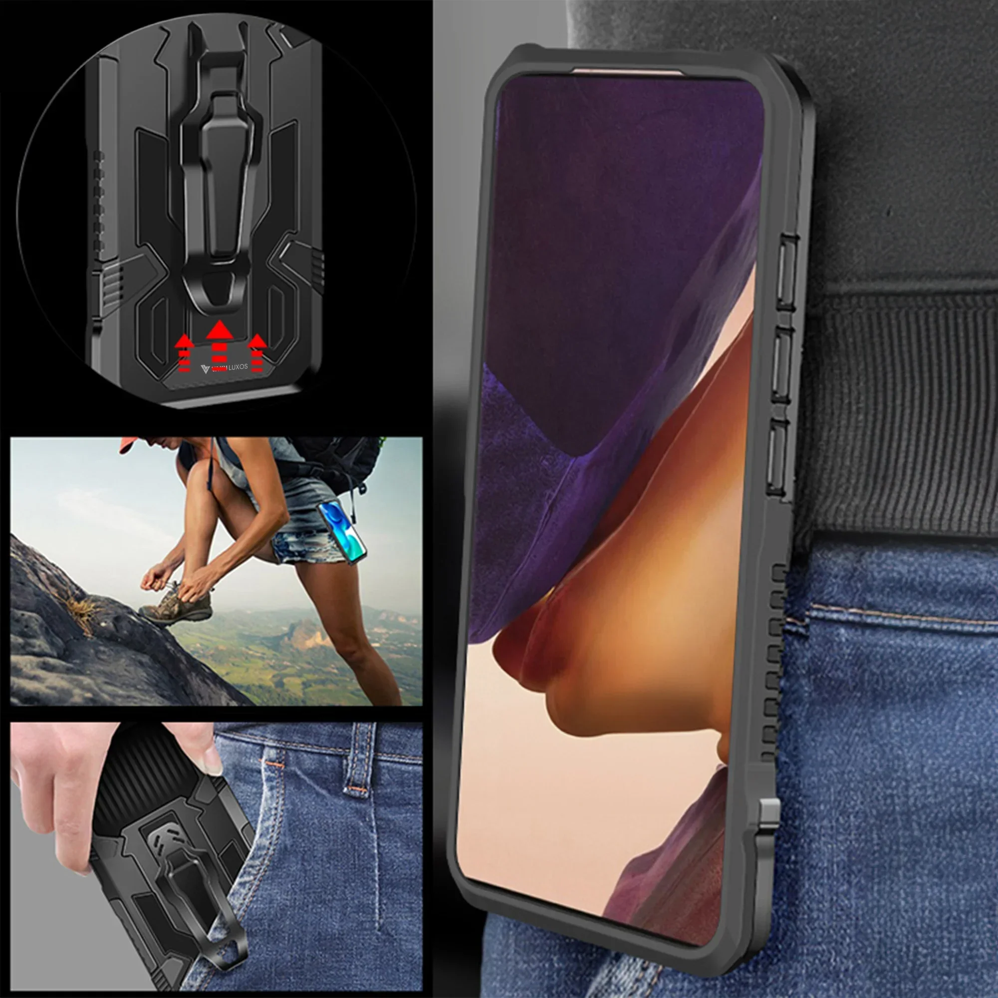 Vaku ® Oppo A58 4G Vanguard Military Grade Back Cover - Image 7