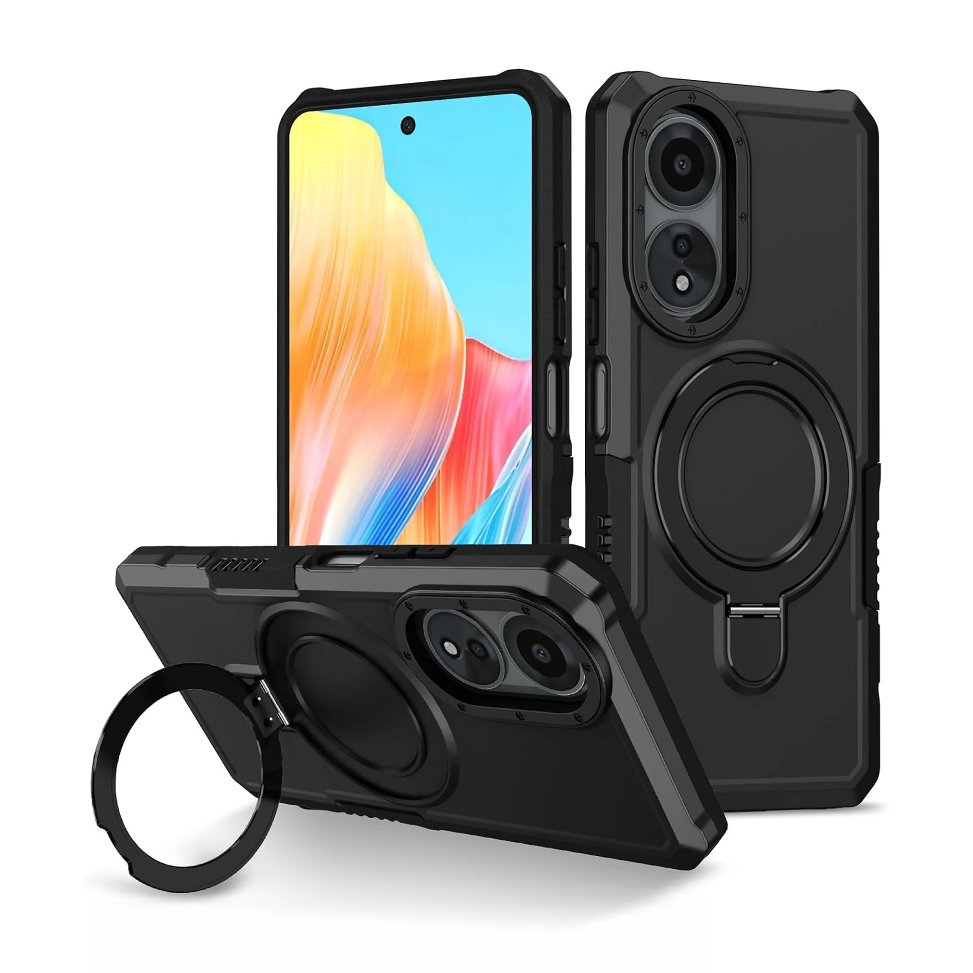 Vaku ® Oppo A58 Astor Military Grade Armor Protective Back cover
