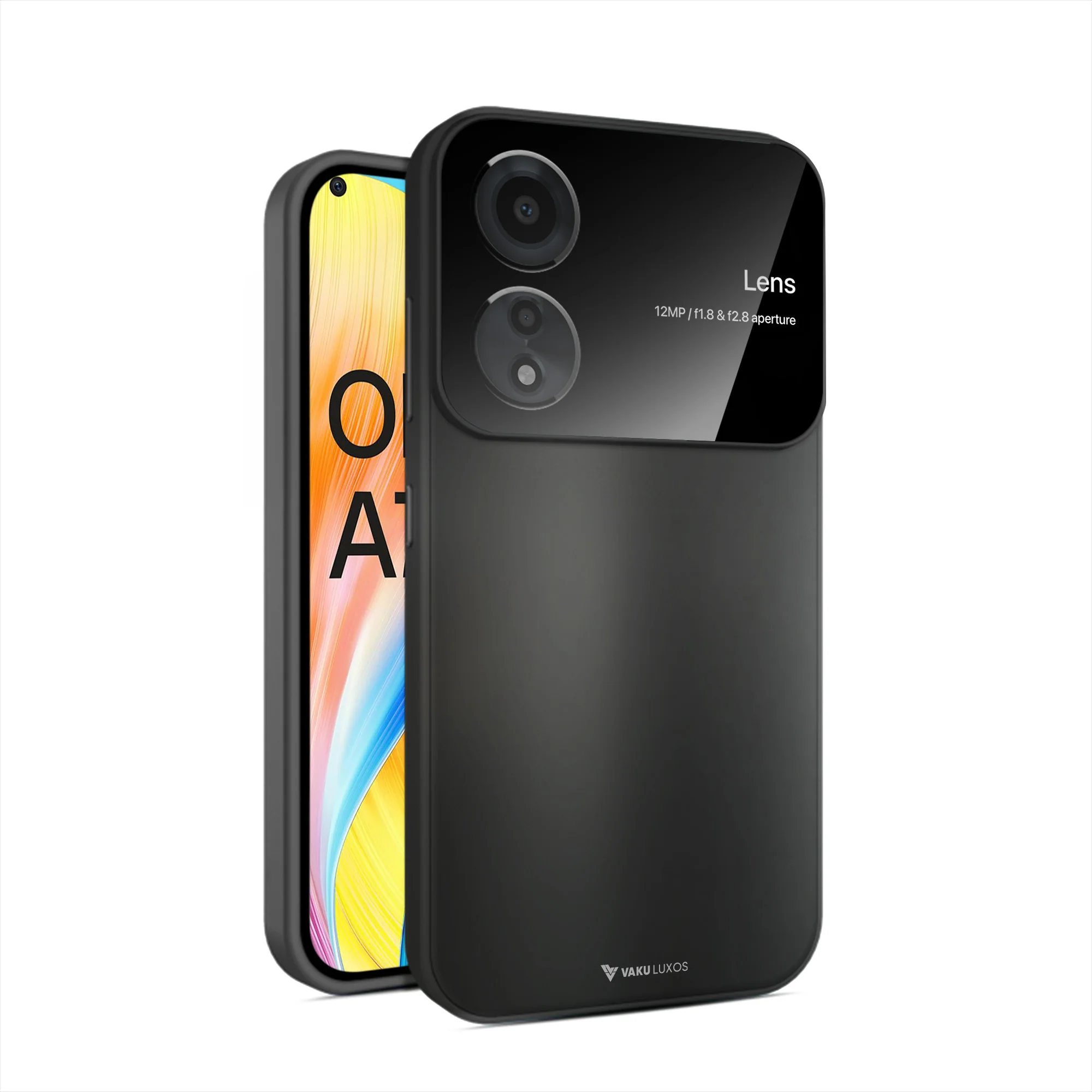 Vaku ® Oppo A78 5G Glazed Polarized Camera Lens Protector Back Cover