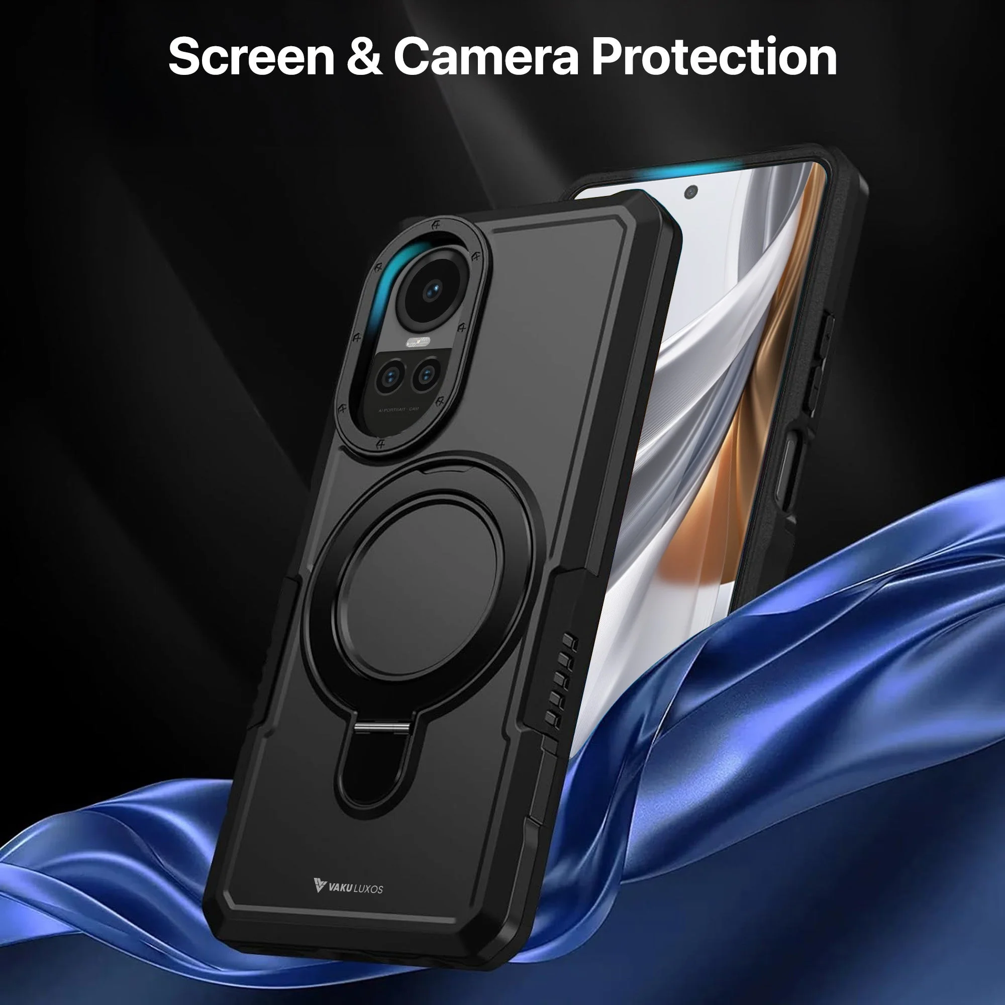 Vaku ® Oppo Reno10 5G Astor Military Grade Armor Protective Back cover - Image 3
