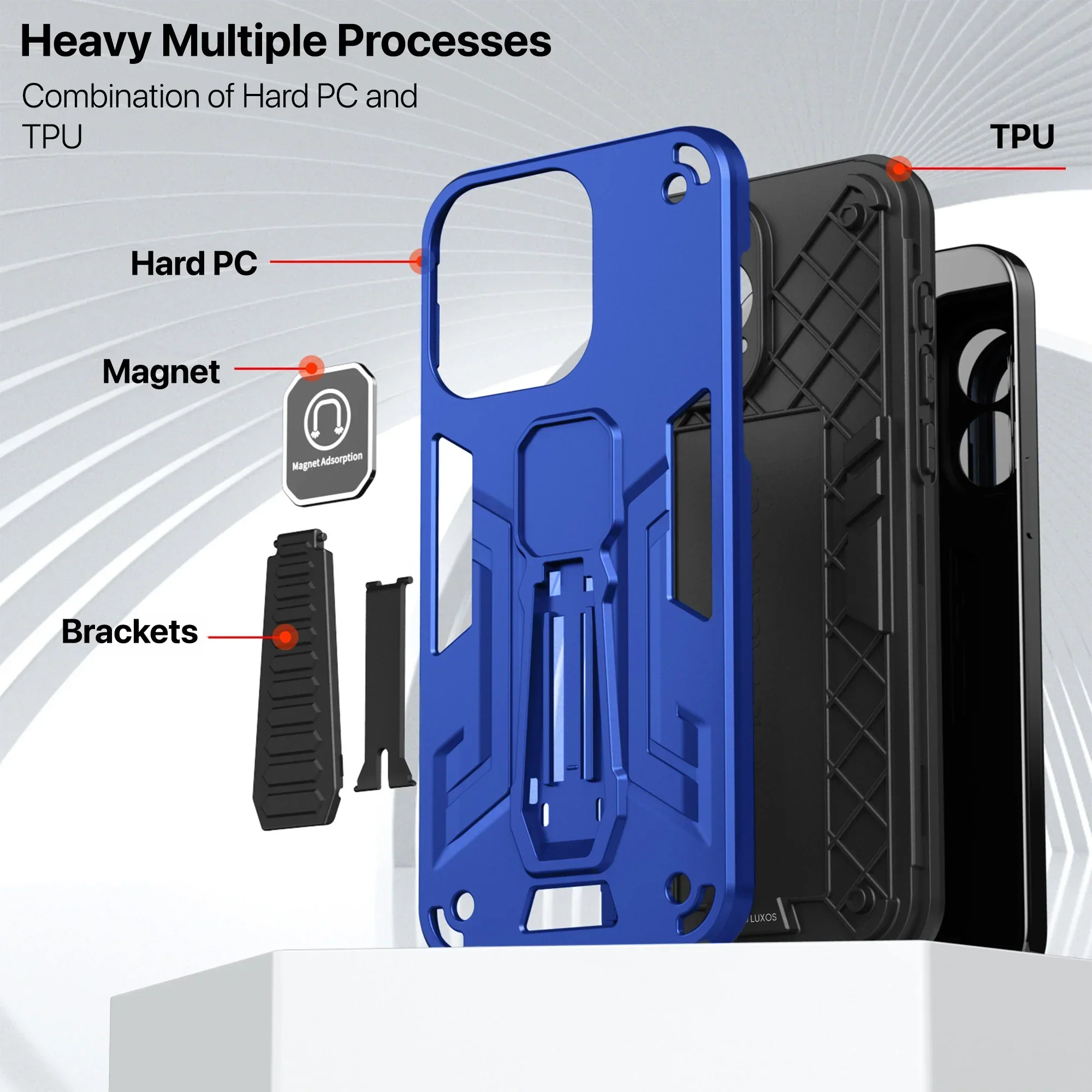 Vaku ® Oppo Reno10 5G Valor Military Grade Shockproof Back Cover - Image 3