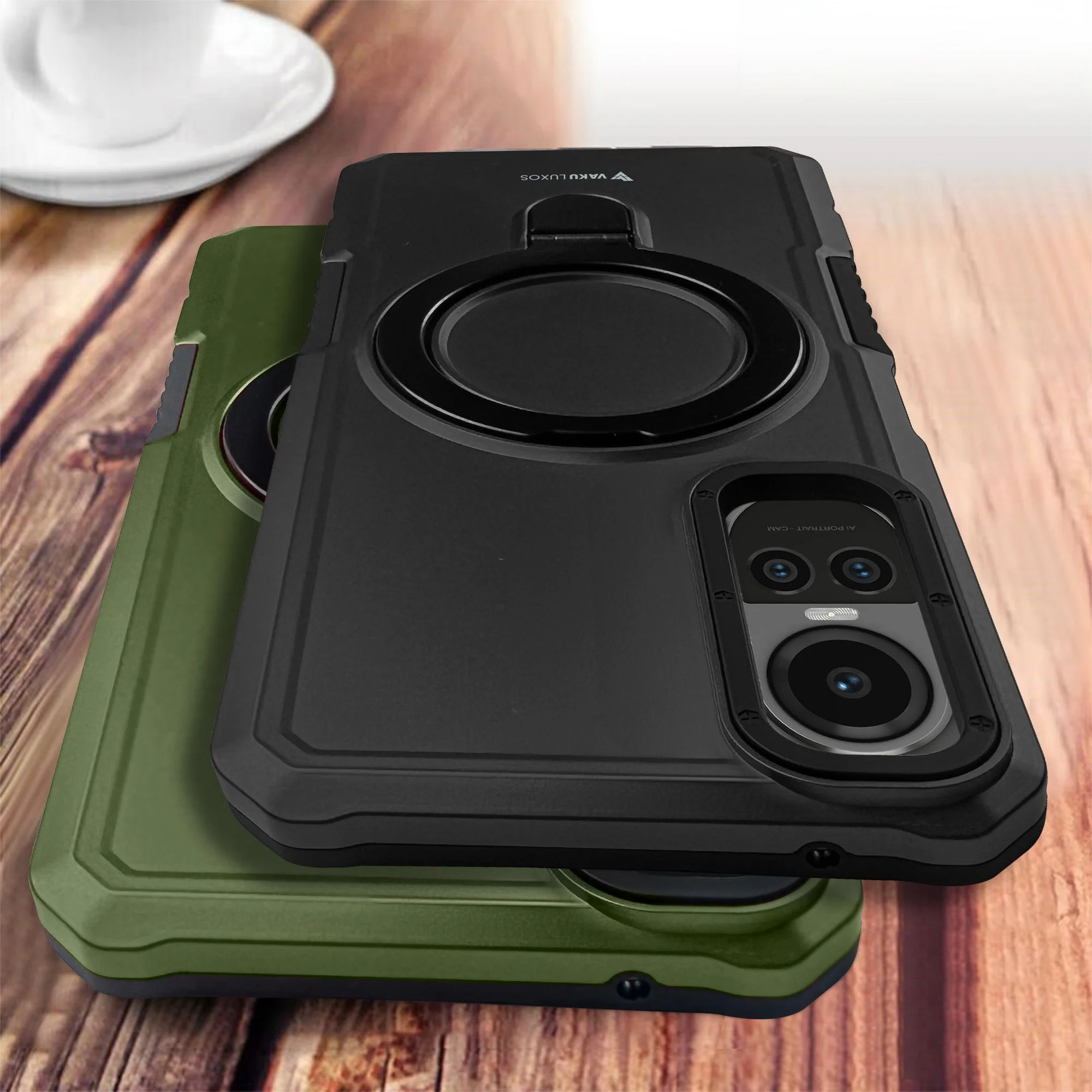 Vaku ® Oppo Reno10 Pro 5G Astor Military Grade Armor Protective Back cover - Image 5