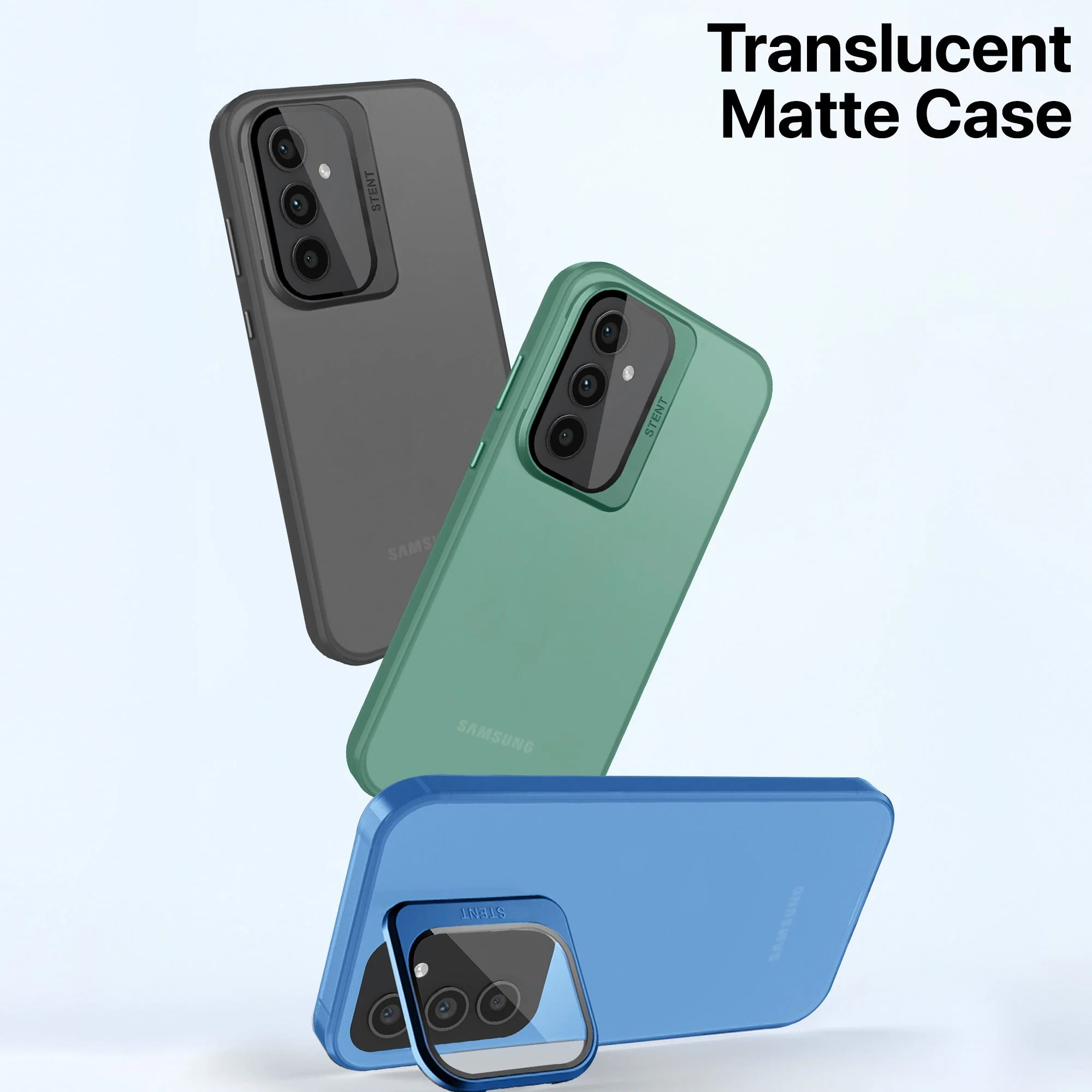 Vaku ® Samsung Galaxy A15 5G Rime Frosted Translucent Back Cover - Image 2