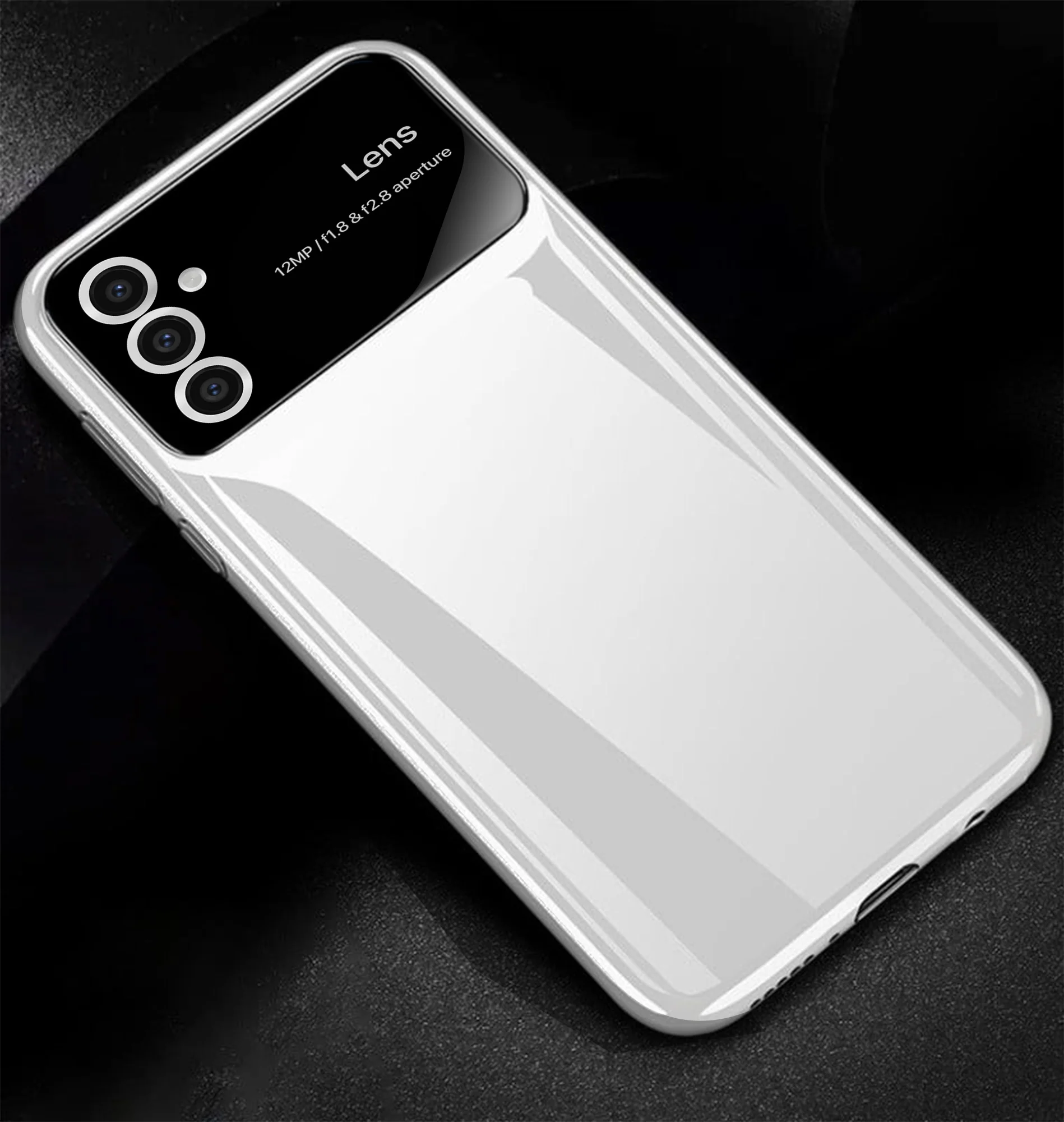 Vaku ® Samsung Galaxy A24 4G Polarized Large Window Glass Camera Protector Back Cover