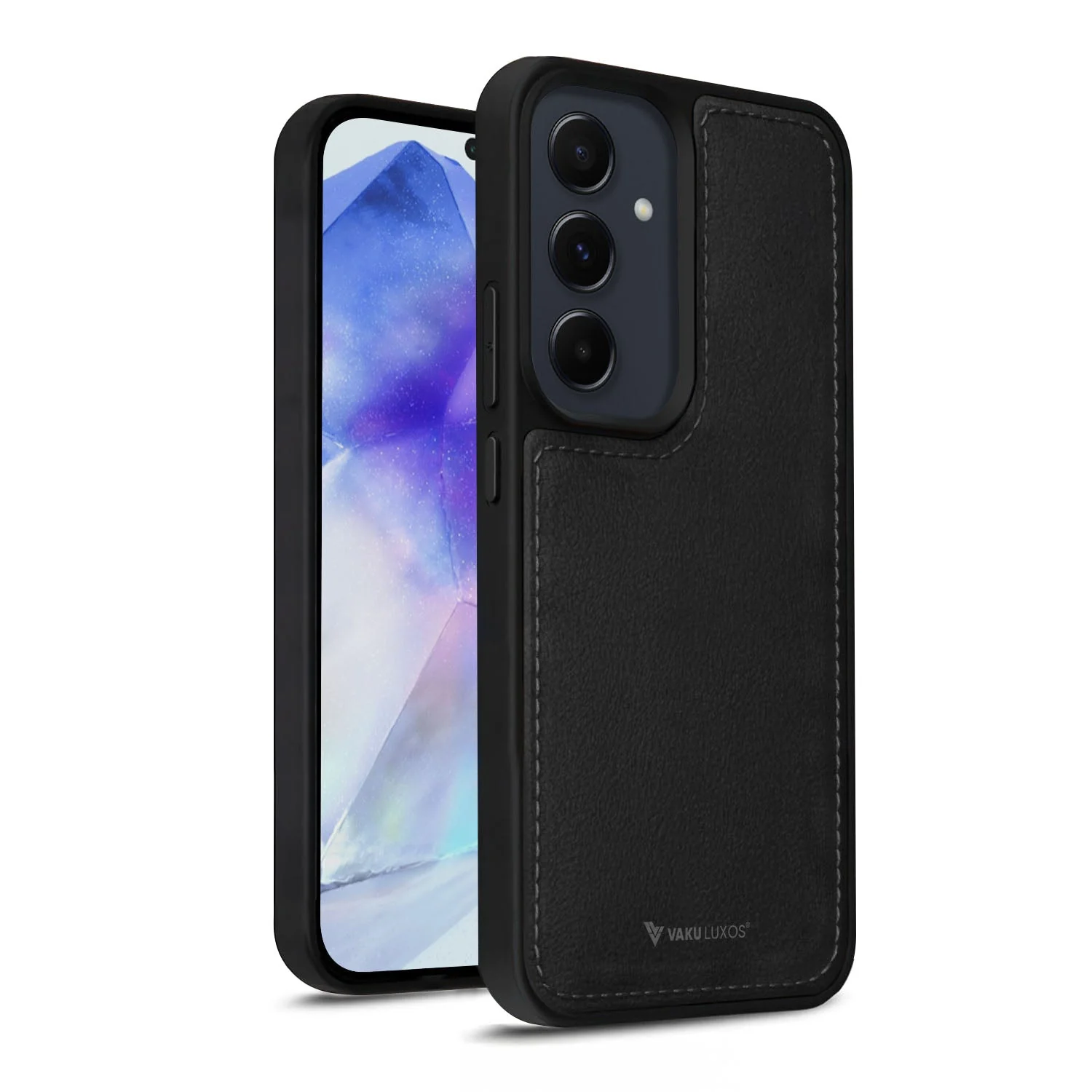 Vaku ® Samsung Galaxy A55 5G Luxe Premium Leather Stitched Back Cover