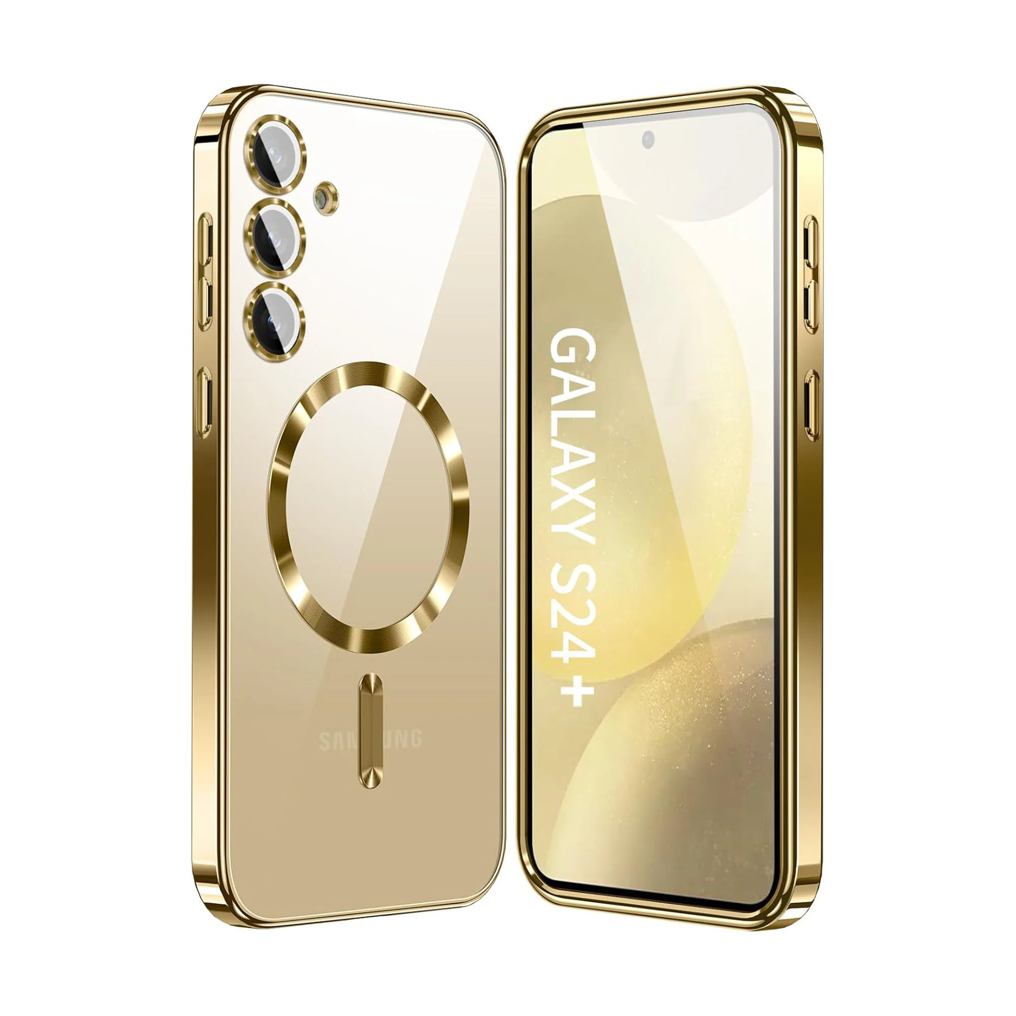 Vaku Ā® Samsung Galaxy S24 Plus Luxury Electroplated Magnetic Magsafe Back Cover
