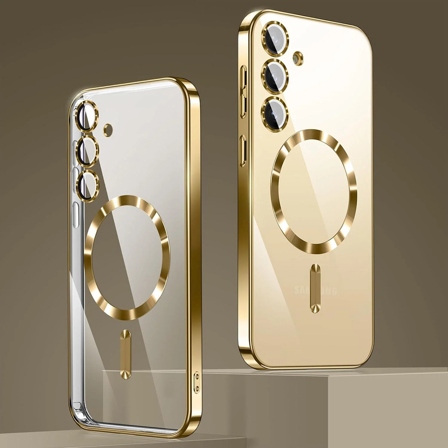 Vaku Ā® Samsung Galaxy S25 Plus Luxury Electroplated Magnetic Magsafe Back Cover - Image 4