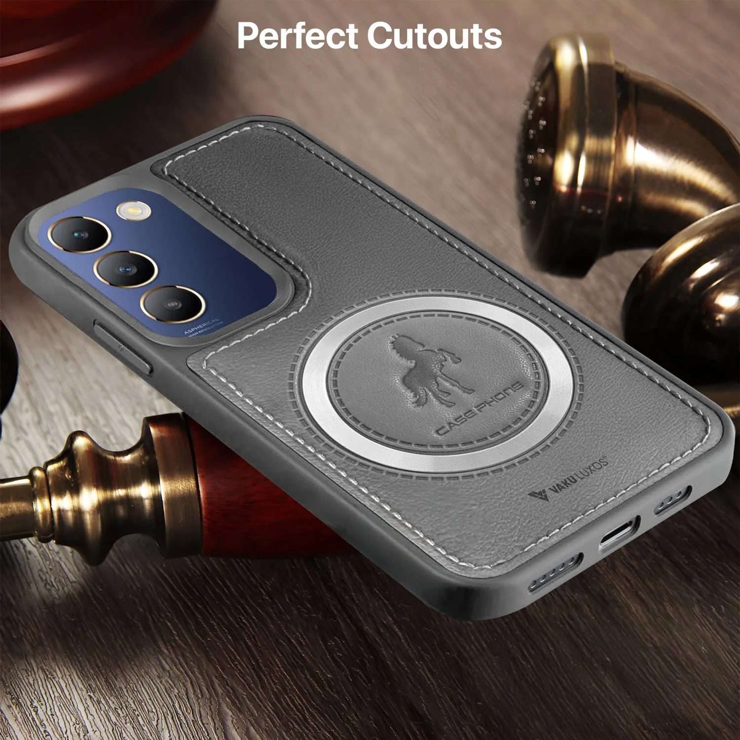 Vaku ® Vivo T3 5G Astrid Luxury PU Leather Back Cover - Image 2
