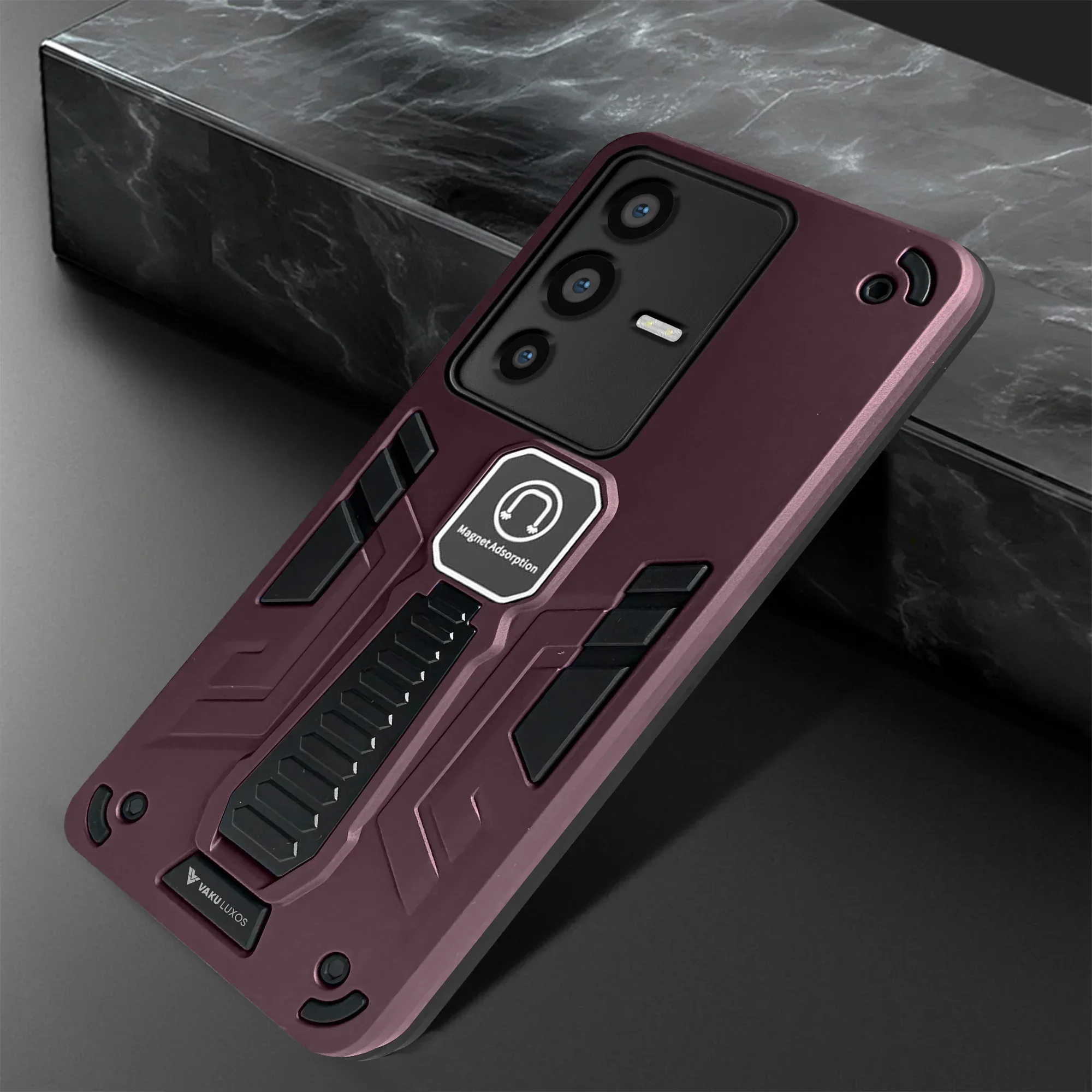 Vaku ® Vivo V23 5G Valor Military Grade Shockproof Back Cover - Image 4
