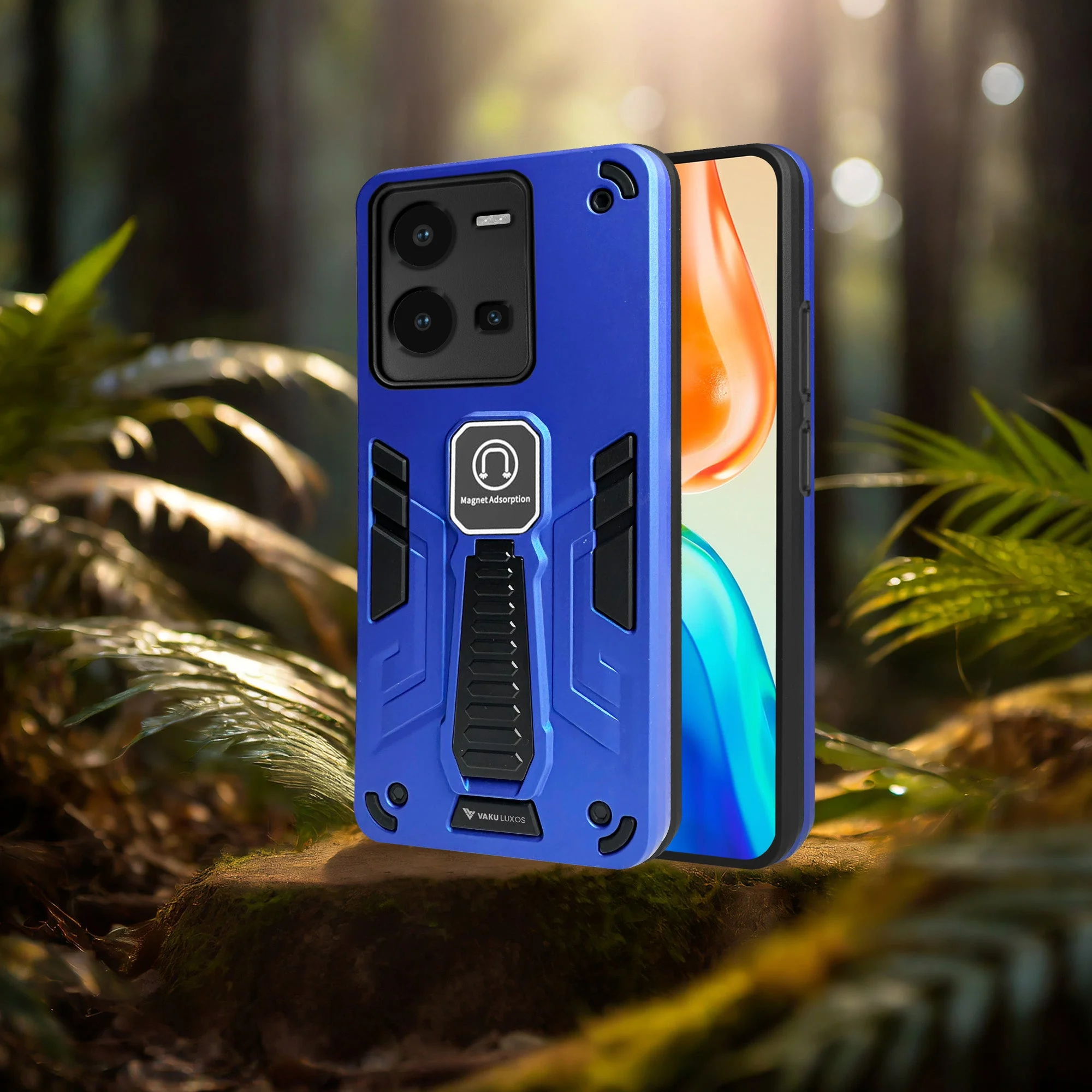 Vaku ® Vivo V25 5G Valor Military Grade Shockproof Back Cover - Image 4