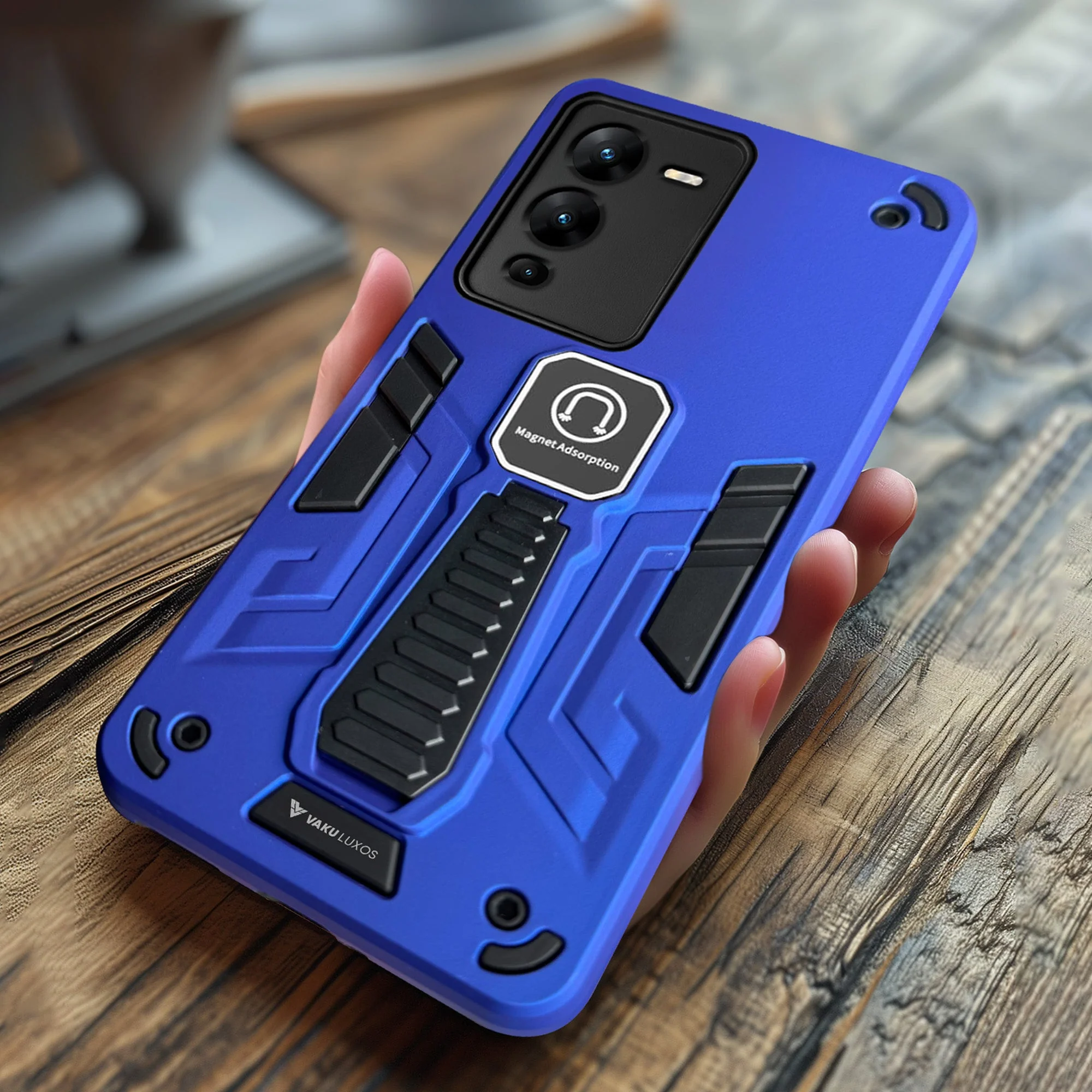 Vaku ® Vivo V25 Pro Valor Military Grade Shockproof Back Cover - Image 5