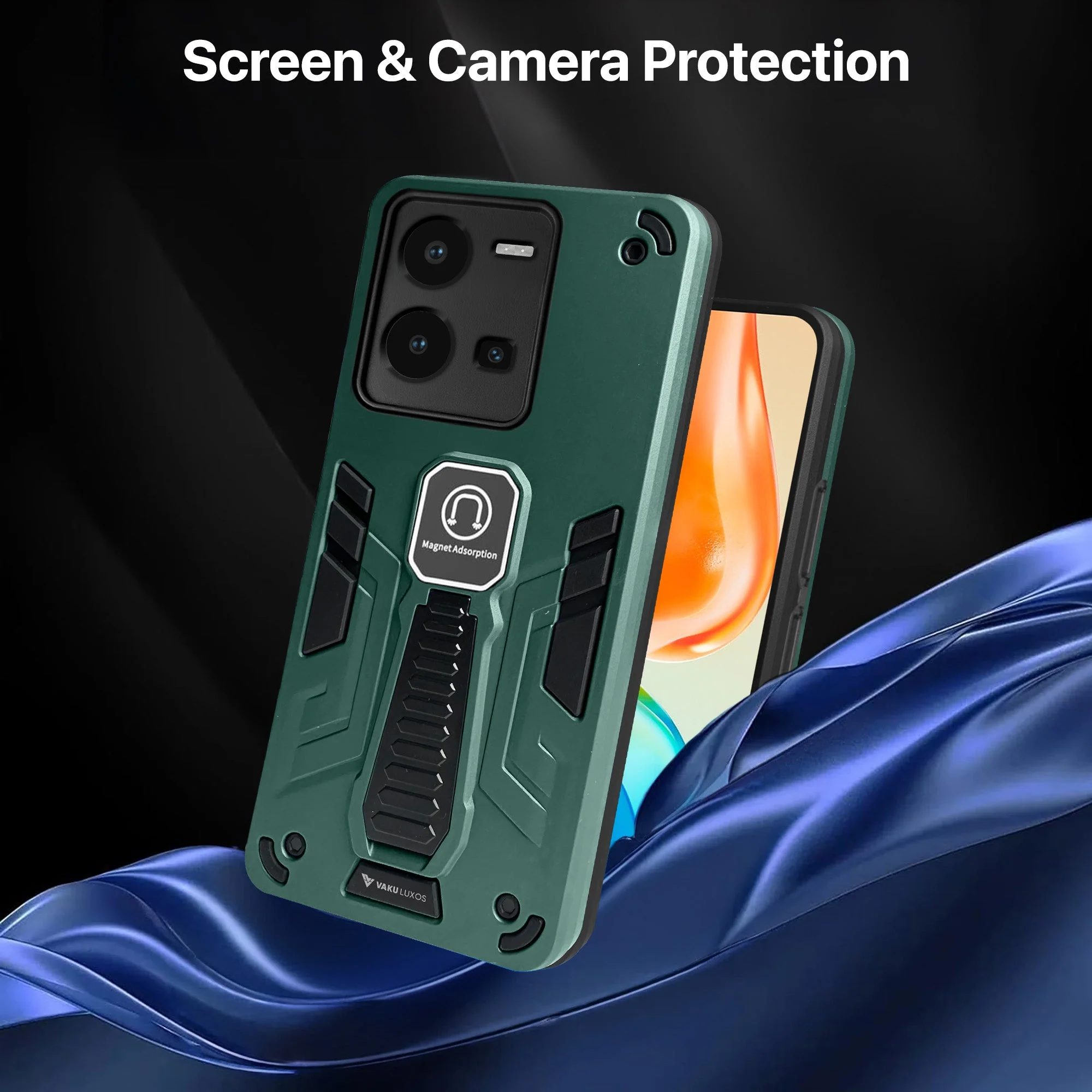 Vaku ® Vivo V25e Valor Military Grade Shockproof Back Cover - Image 9