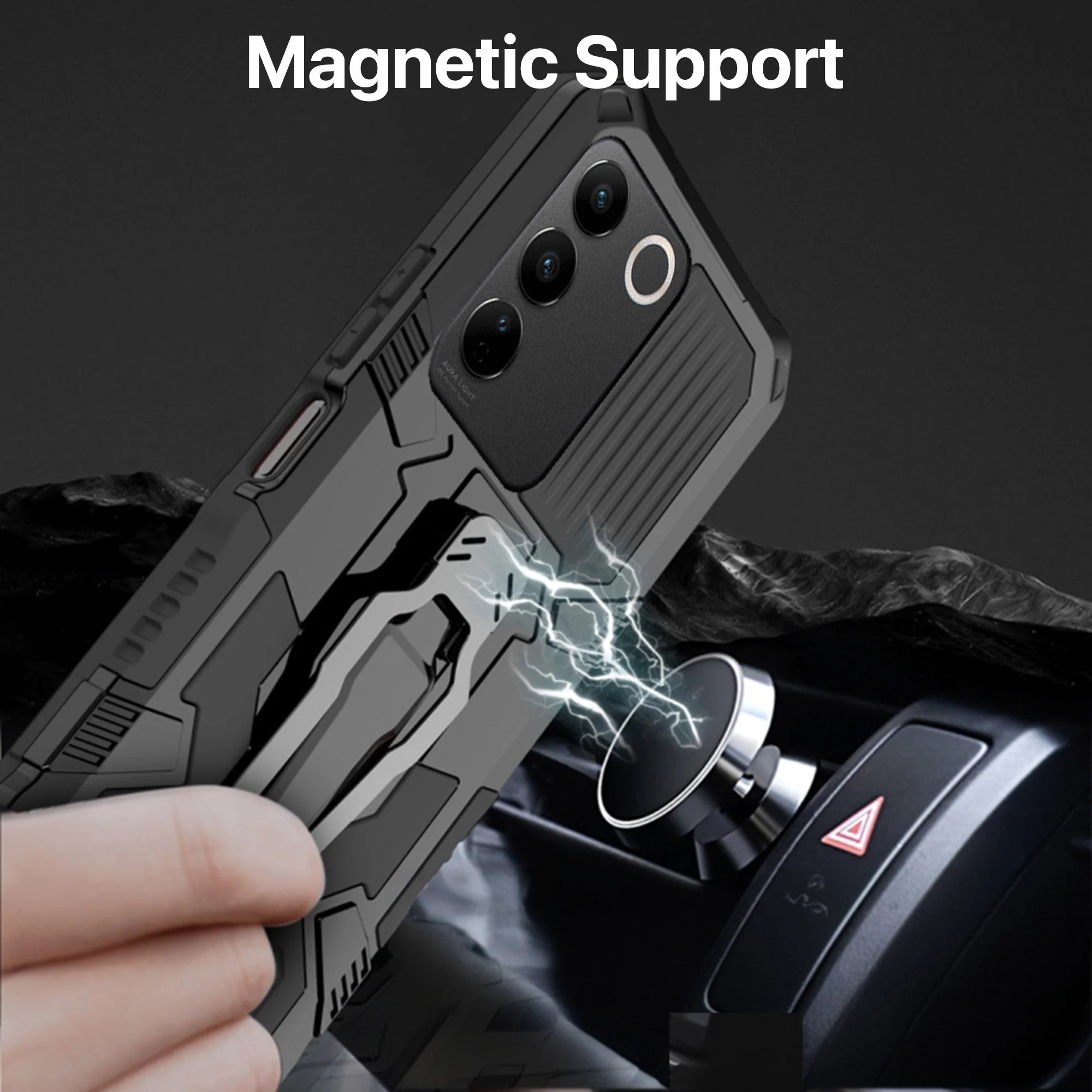 Vaku ® Vivo Y27 Vanguard Military Grade Back Cover - Image 4