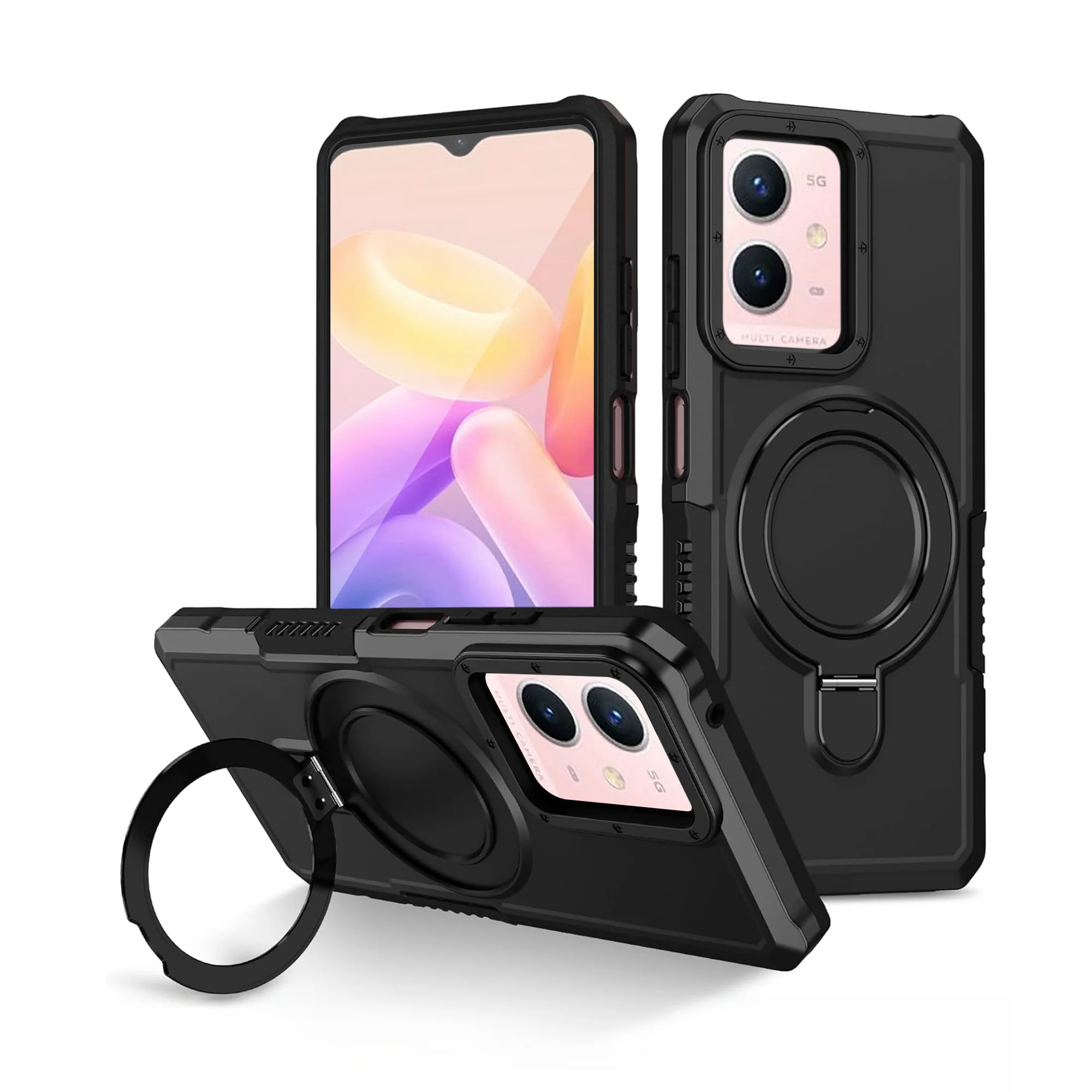 Vaku ® Vivo Y33s 5G Astor Military Grade Armor Protective Back cover