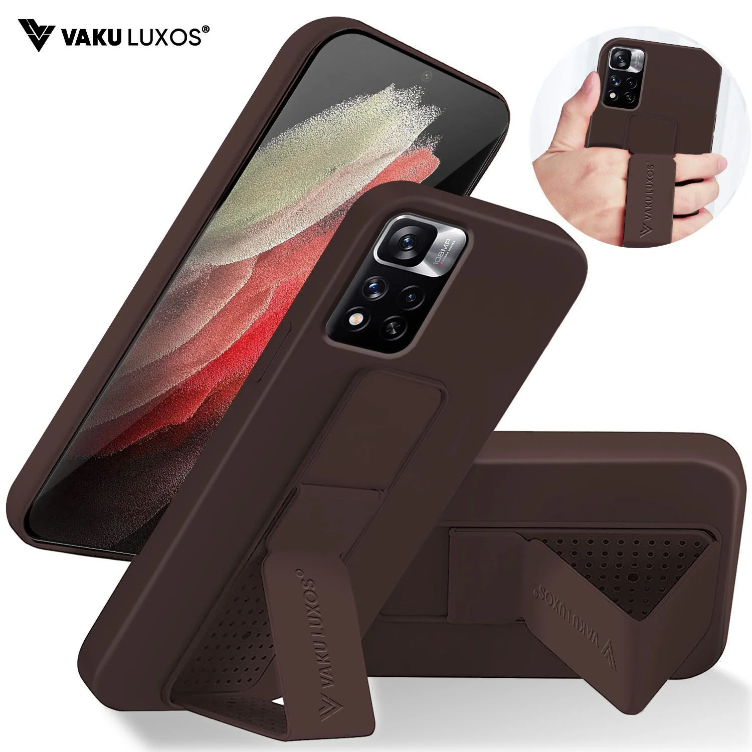 Vaku Ā® Xiaomi Redmi Note 11 Pro Plus 5G Harbor Grip Multi-Functional TPU Back Cover - Image 2