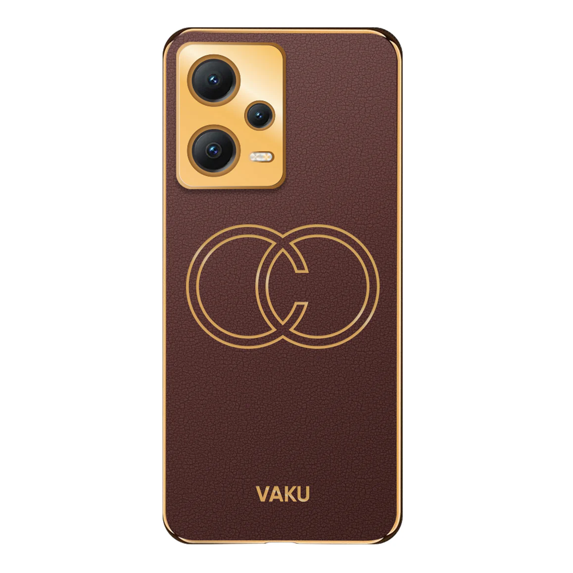 VakuĀ® Xiaomi Redmi Note 12 Pro Plus 5G Skylar Leather Pattern Gold Electroplated Soft TPU Back Cover - Image 12