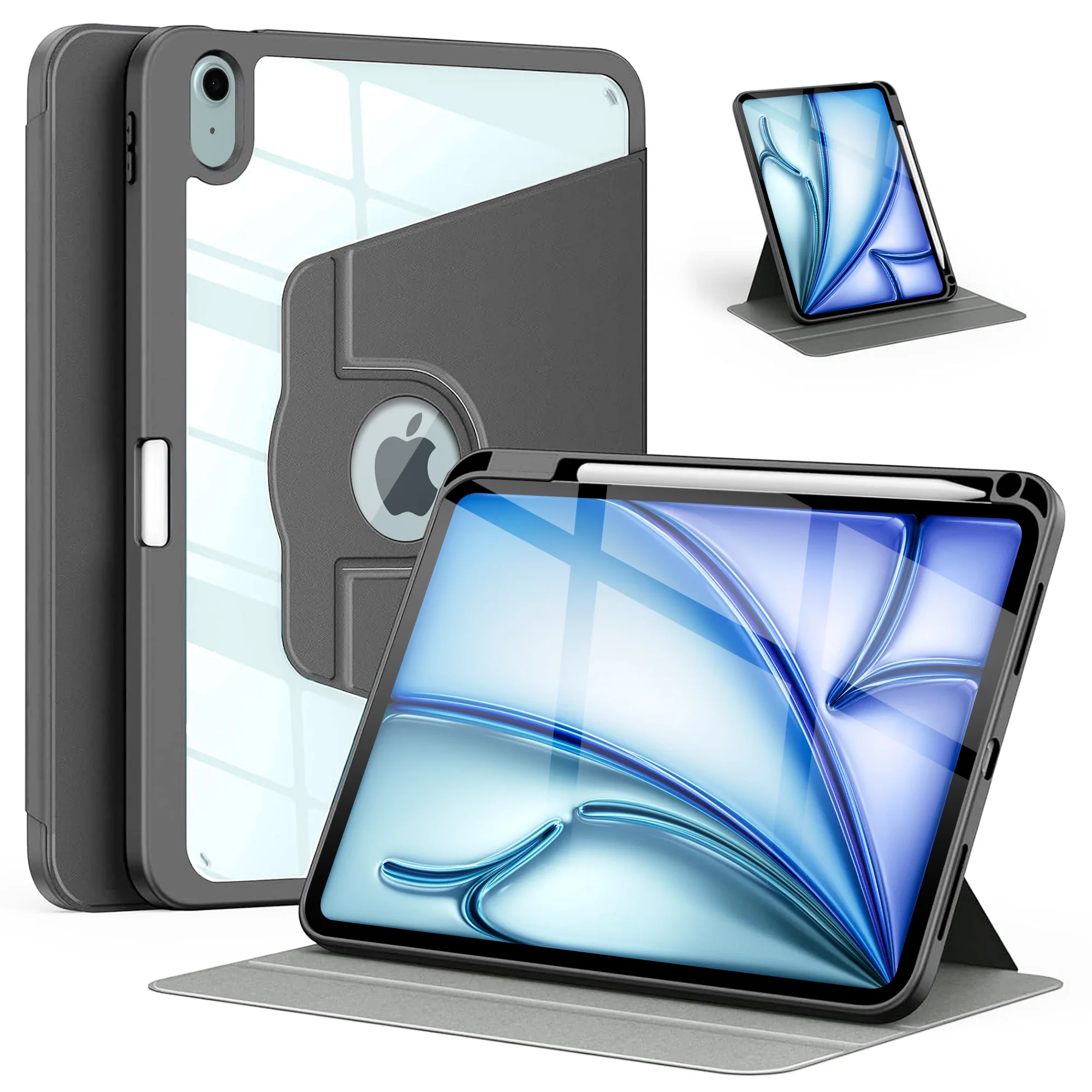 Vaku Ā® FLARE Apple iPad Air 13 inch (M2) Back Flip Stand Cover 360 Degree