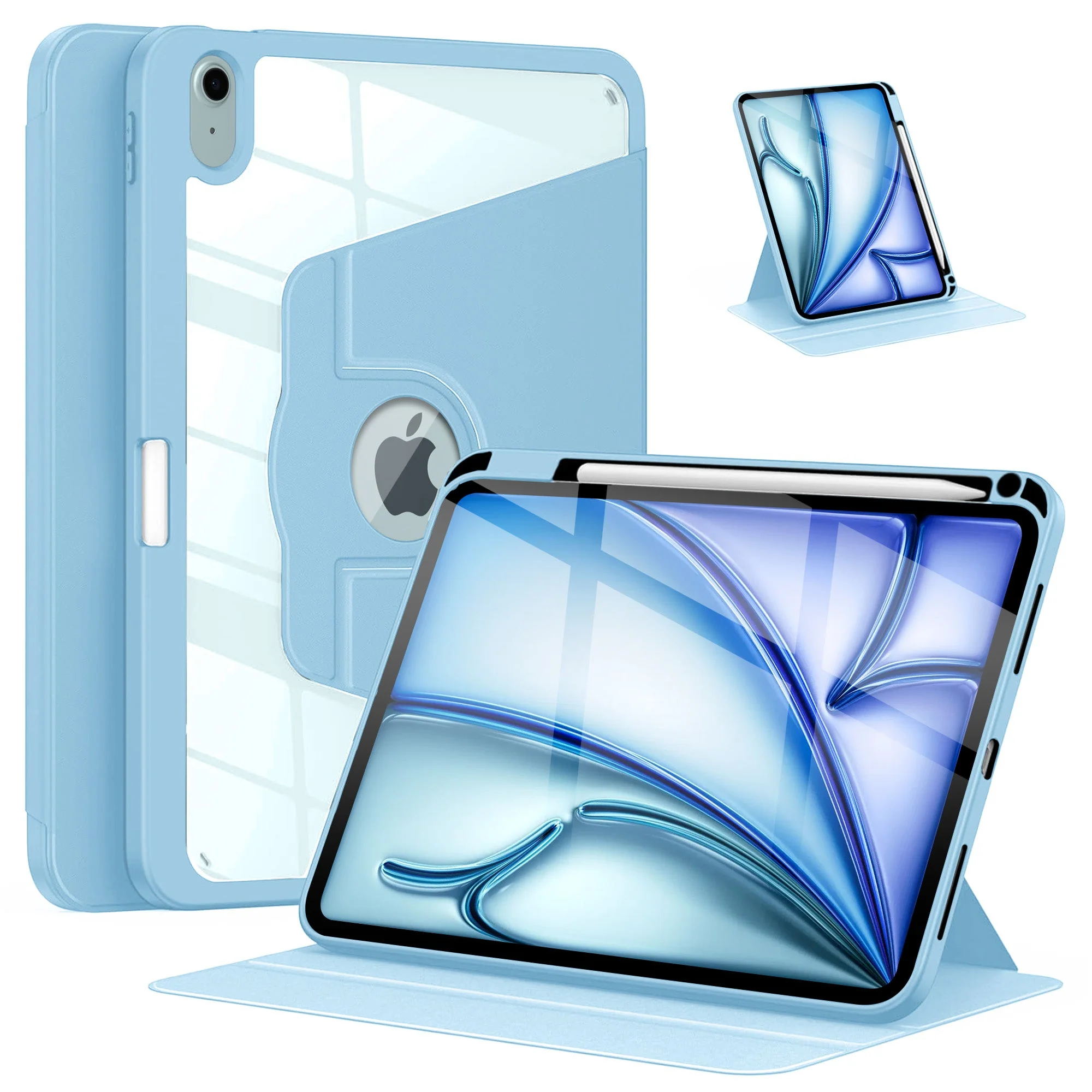 Vaku Ā® FLARE Apple iPad Air 13 inch (M2) Back Flip Stand Cover 360 Degree - Image 8
