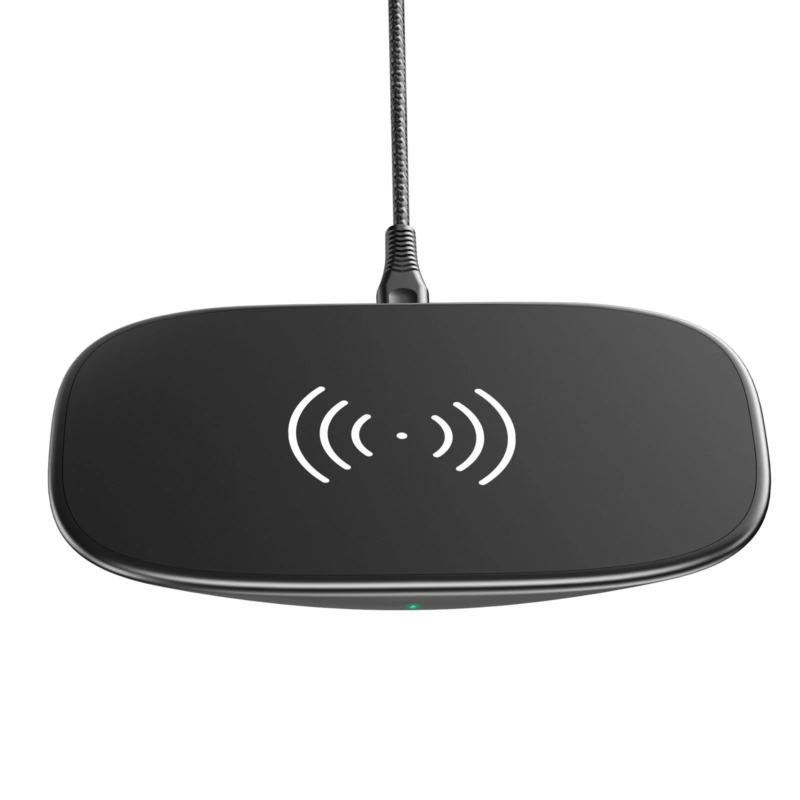 Vaku 15W Wireless charging Pad Rub- Black