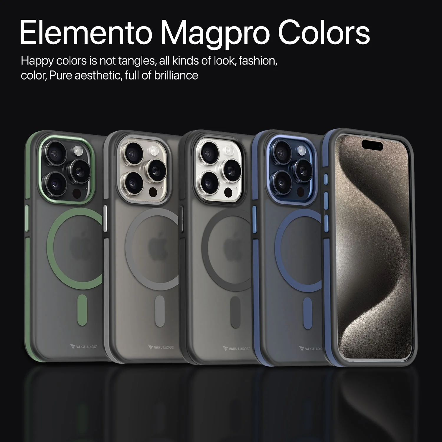 Vaku Luxos ® Apple iPhone 15 Pro Elemento MagPro Drop Protection Back Cover - Image 7
