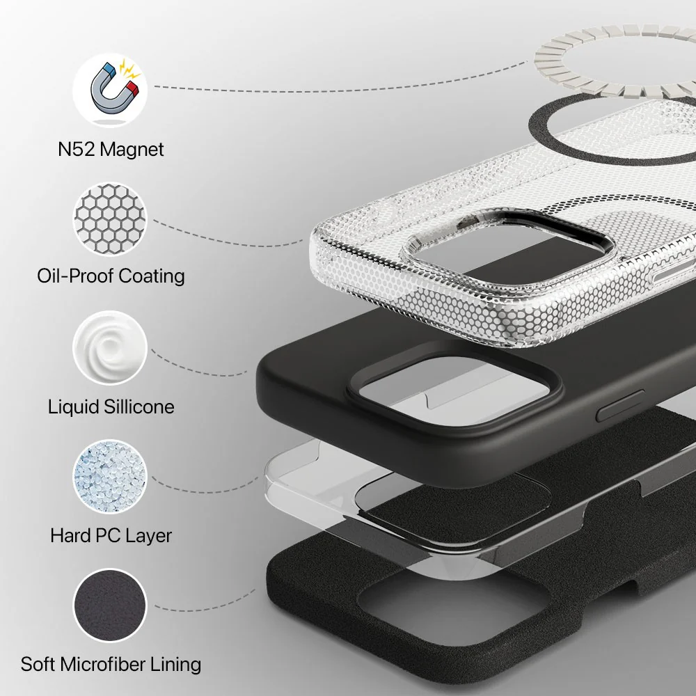 Vaku Luxos ® Apple iPhone 15 Pro Liquid Silicone Back Cover - Image 9