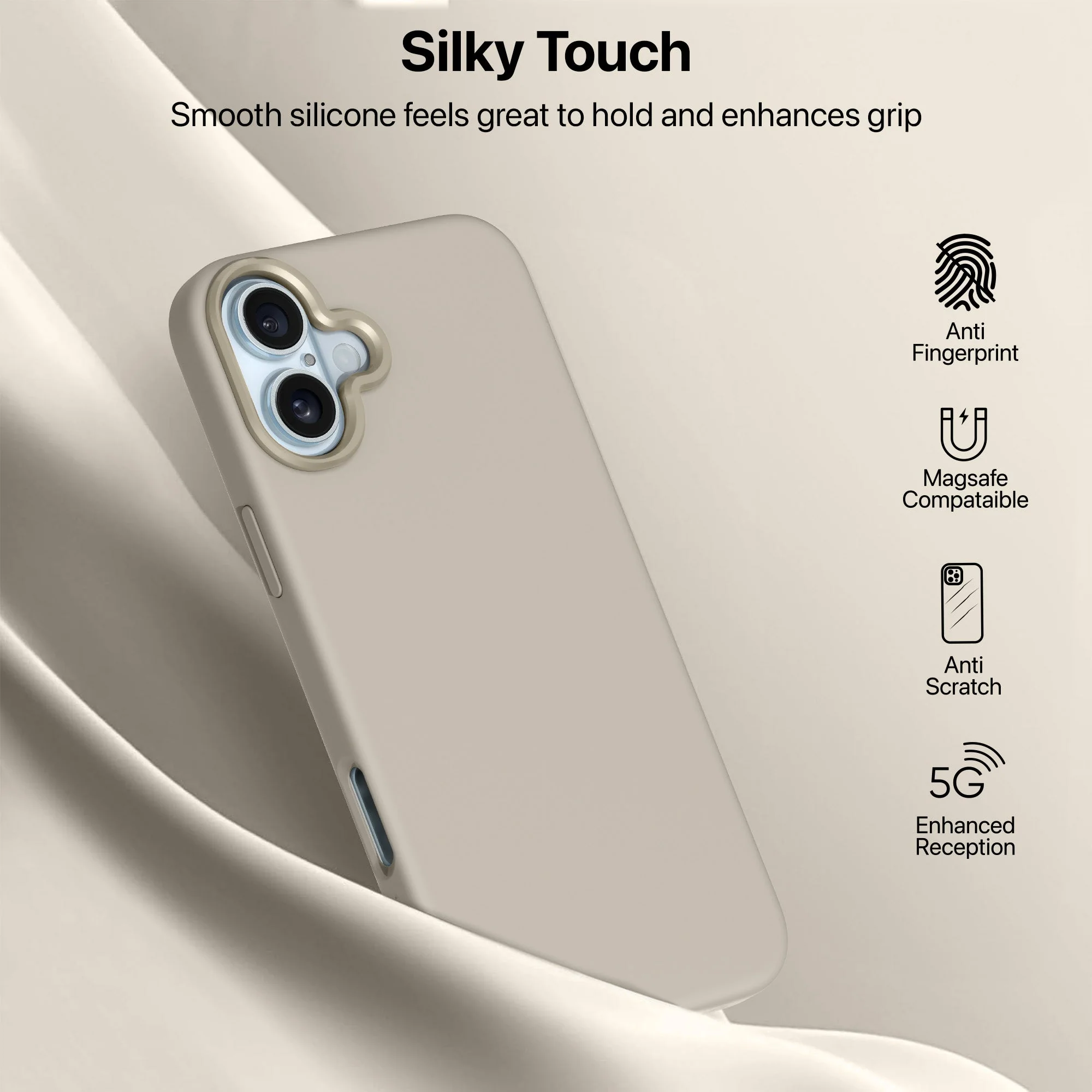 Vaku Luxos ® Apple iPhone 16 Plus Liquid Silicone Back Cover - Image 6