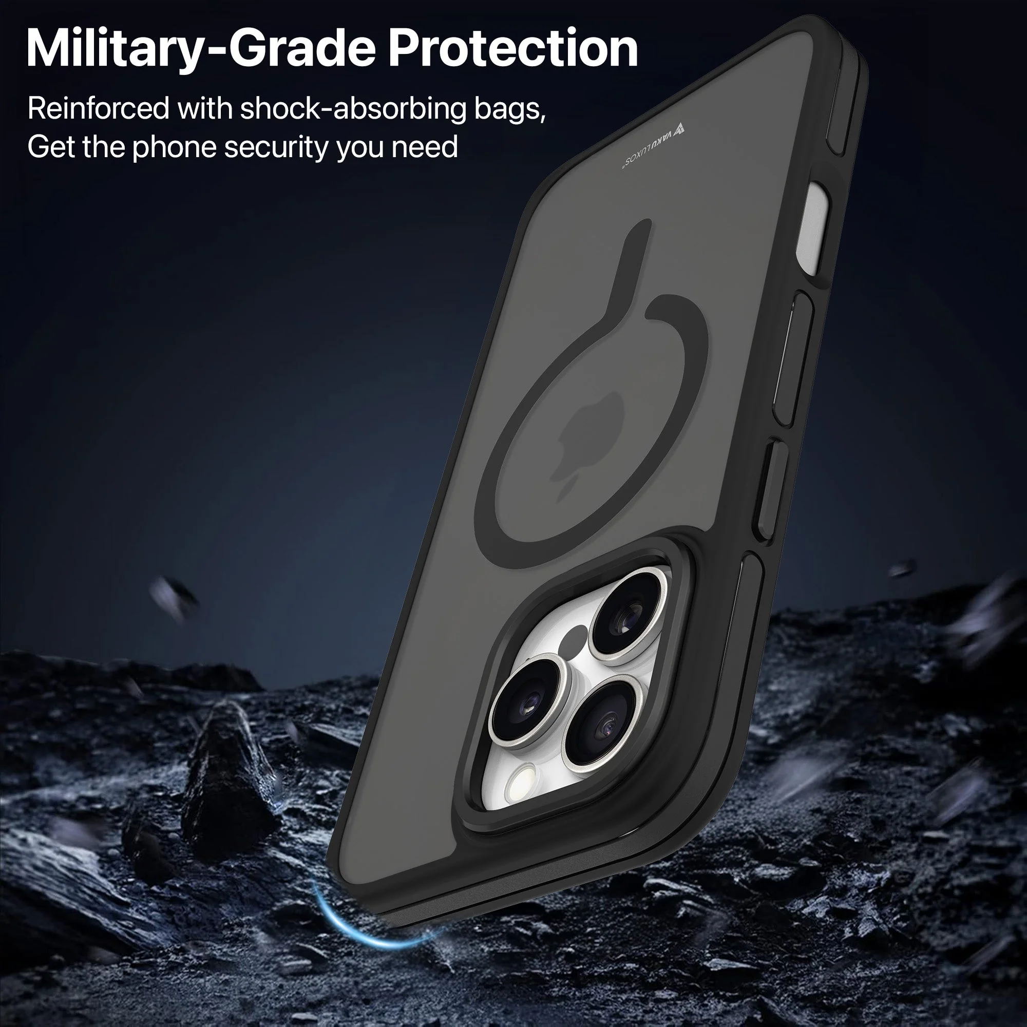 Vaku Luxos ® Apple iPhone 16 Pro Elemento MagPro Drop Protection Back Cover - Image 3