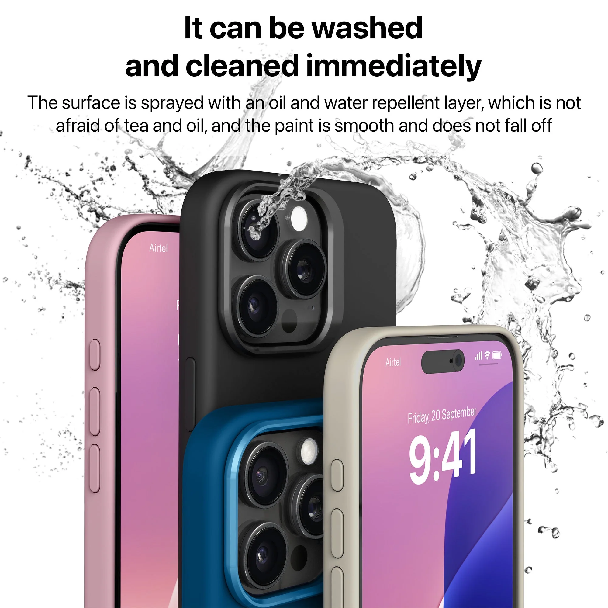 Vaku Luxos ® Apple iPhone 16 Pro Liquid Silicone Back Cover - Image 6