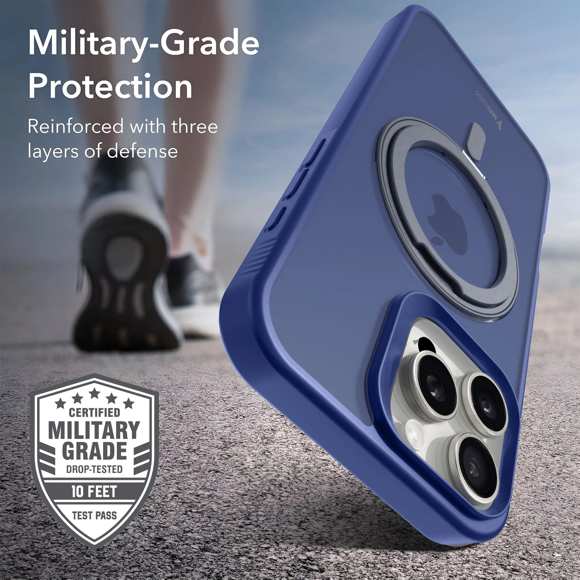 Vaku Luxos ® Apple iPhone 16 Pro Max Castros MagPro Military-Grade Protection Back Cover - Image 6
