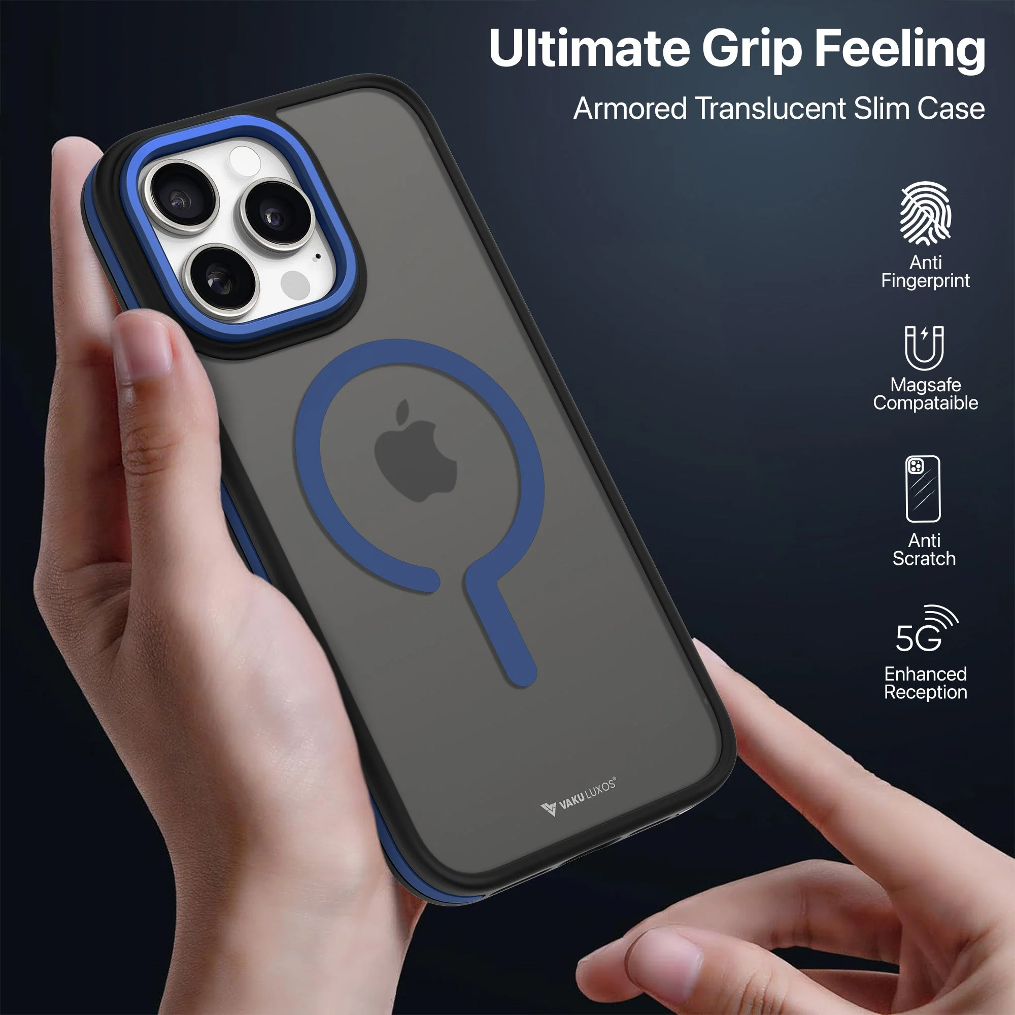Vaku Luxos ® Apple iPhone 16 Pro Max Elemento MagPro Drop Protection Back Cover - Image 3