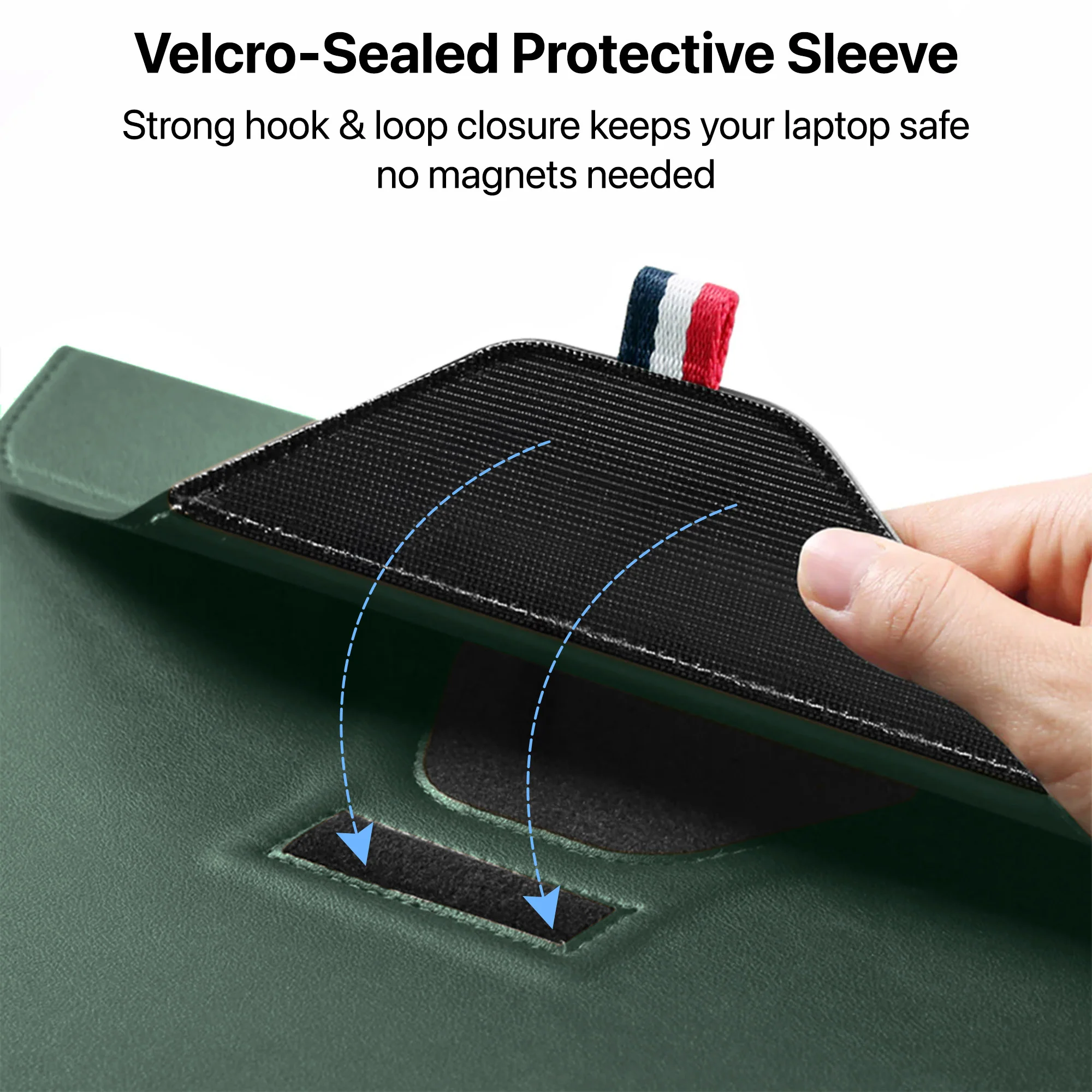 Vaku Luxos ® URBANMATE MacBook & Laptop Sleeve 13/14 Inch Vegan Leather Ultra-Thin Protection Sleeve - Image 4