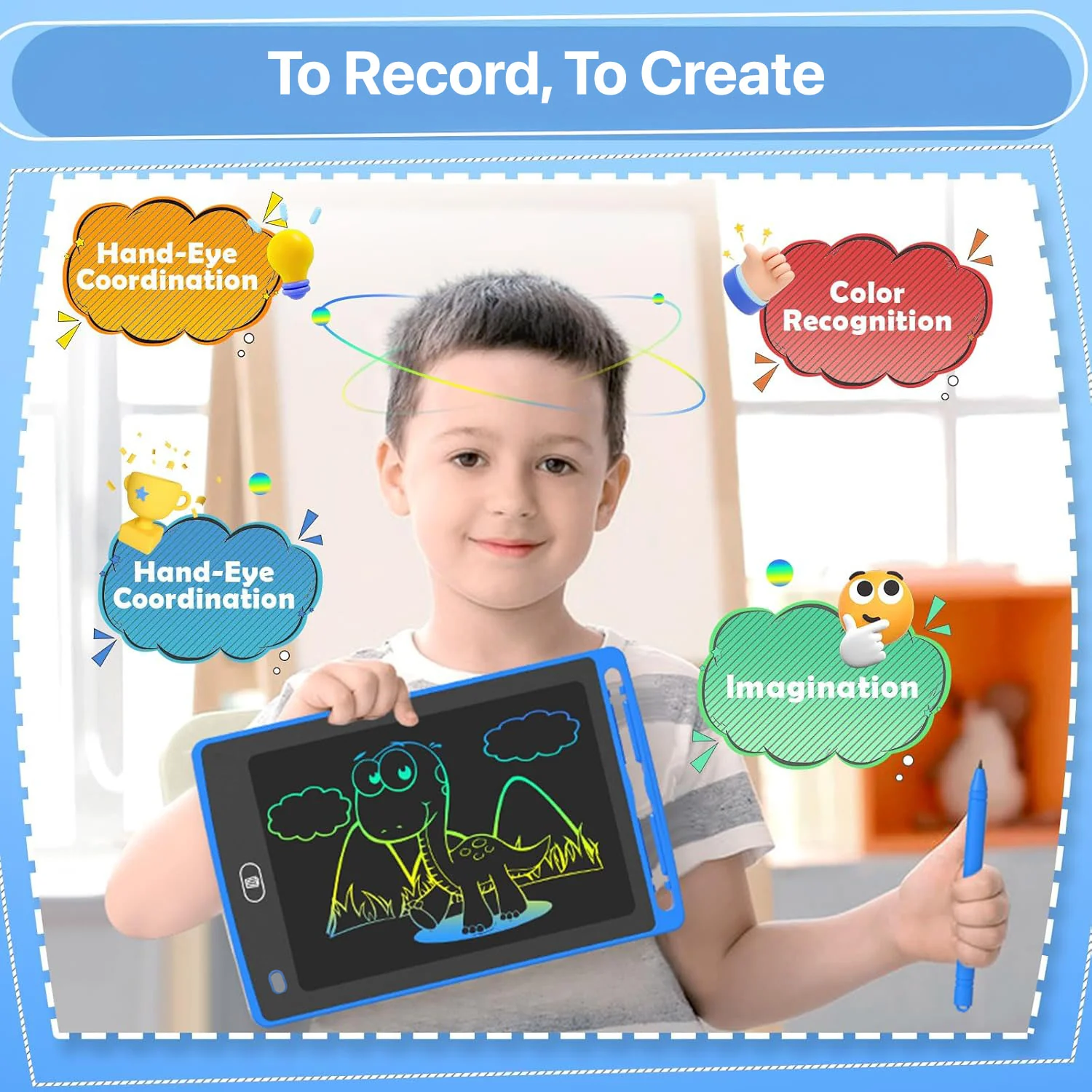 Vaku Luxos ® 12 Inch Rewritable LCD Writing Tablet Digital Slate Pad - Image 3