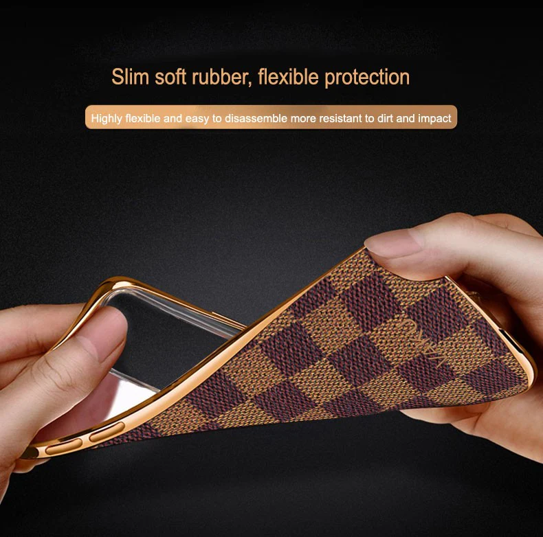Vaku® OnePlus Nord CE Cheron Series Leather Stitched Gold Electroplated Soft TPU Back Cover - Image 10