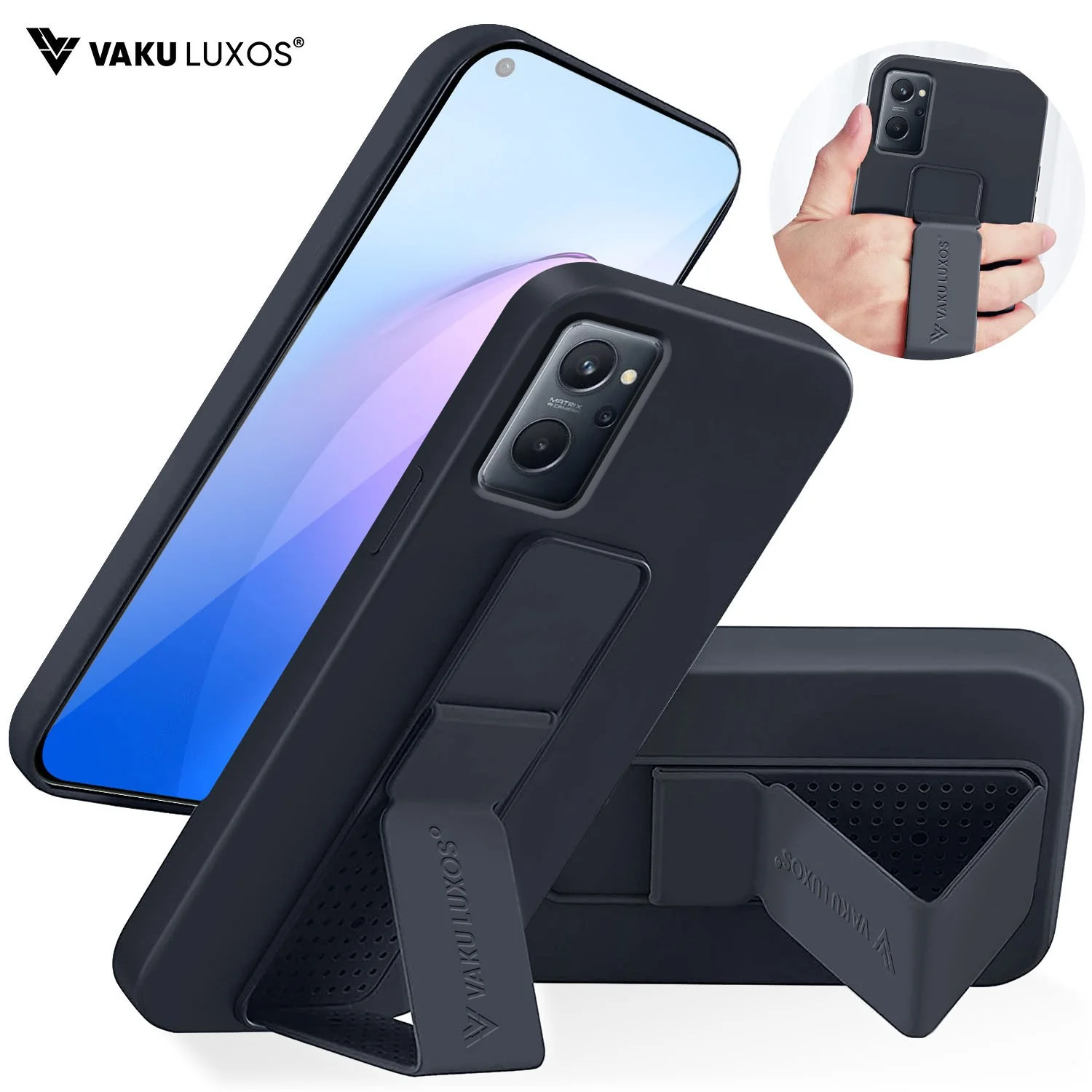 Vaku ® Oppo K10 Harbor Grip Multi-Functional TPU Back Cover - Image 2