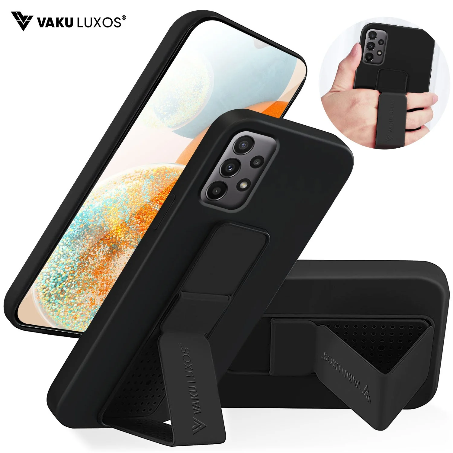 Vaku ® Samsung Galaxy A73 5G Harbor Grip Multi-Functional TPU Back Cover