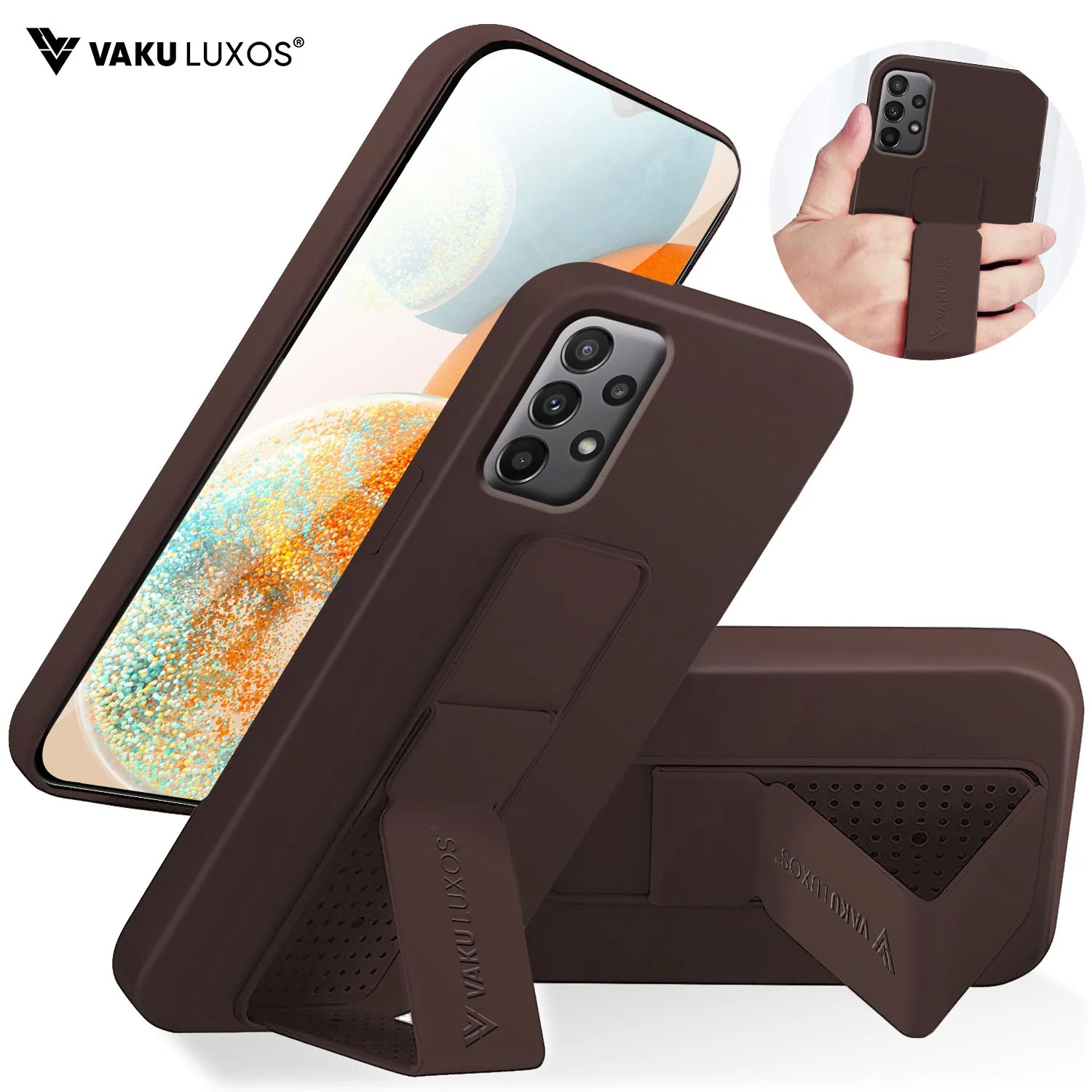 Vaku ® Samsung Galaxy A73 5G Harbor Grip Multi-Functional TPU Back Cover - Image 2