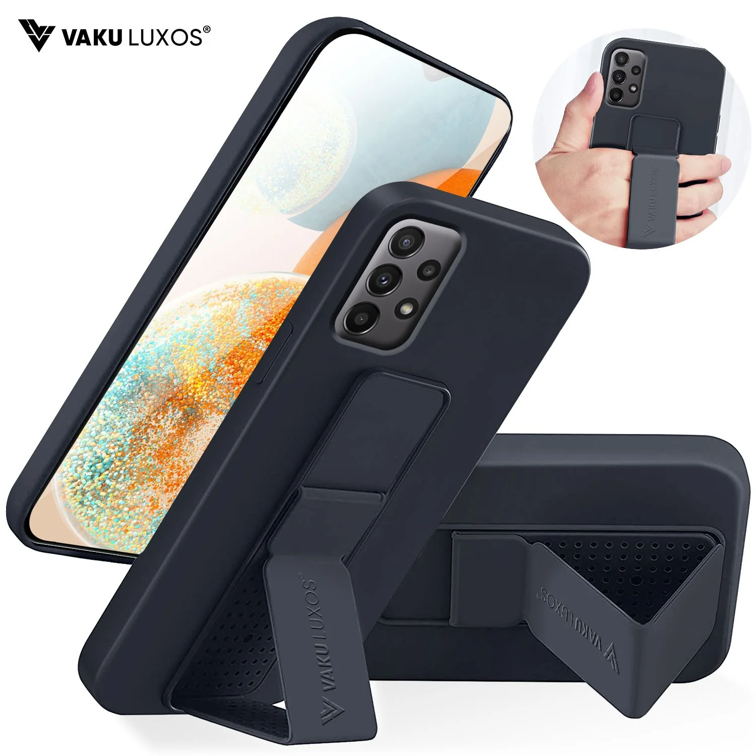 Vaku ® Samsung Galaxy A73 5G Harbor Grip Multi-Functional TPU Back Cover - Image 4
