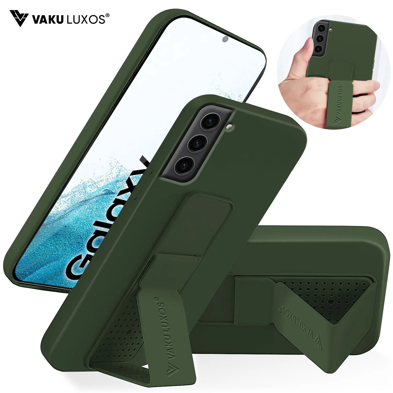 Vaku ® Samsung Galaxy S22 Harbor Grip Multi-Functional TPU Back Cover - Image 4