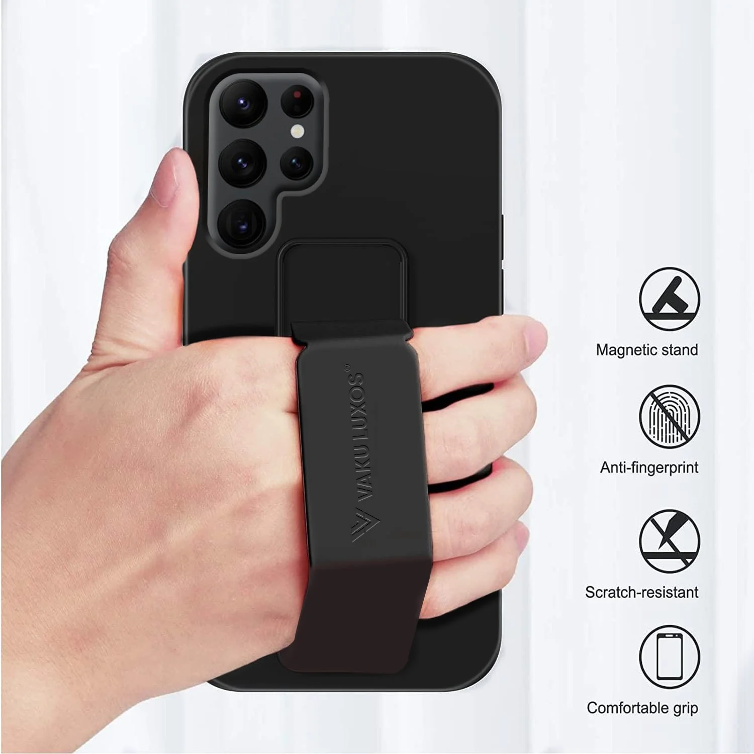 Vaku ® Samsung Galaxy S22 Ultra Harbor Grip Multi-Functional TPU Back Cover - Image 9